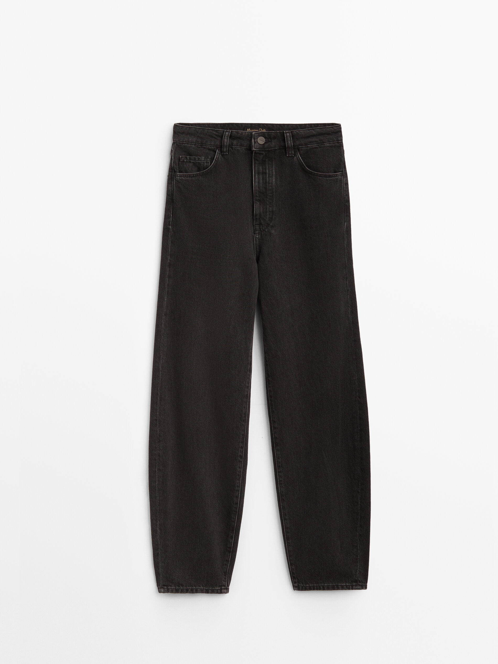 Black slouchy jeans - null - Massimo Dutti