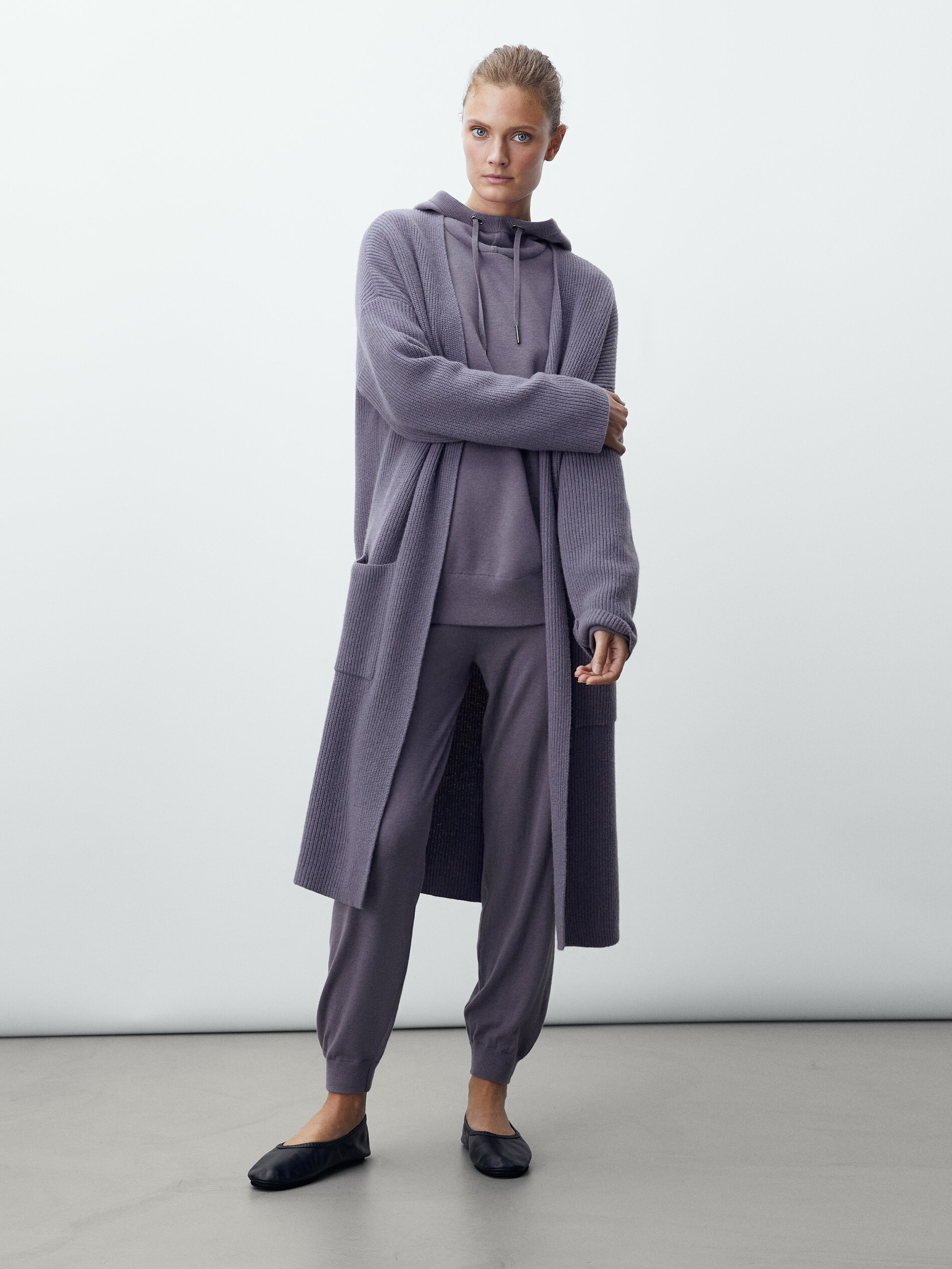 massimo dutti long cardigan