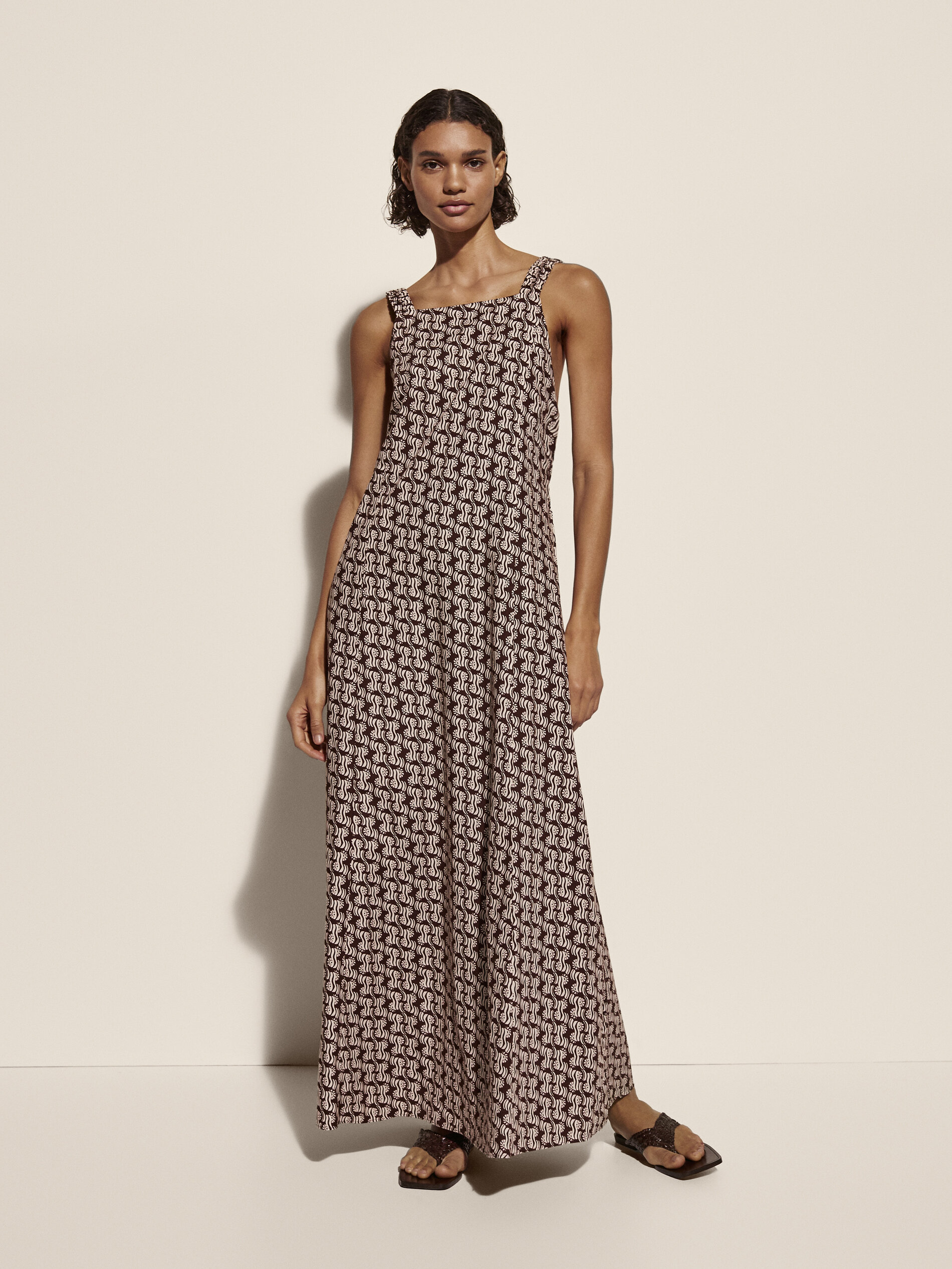 massimo dutti leopard dress