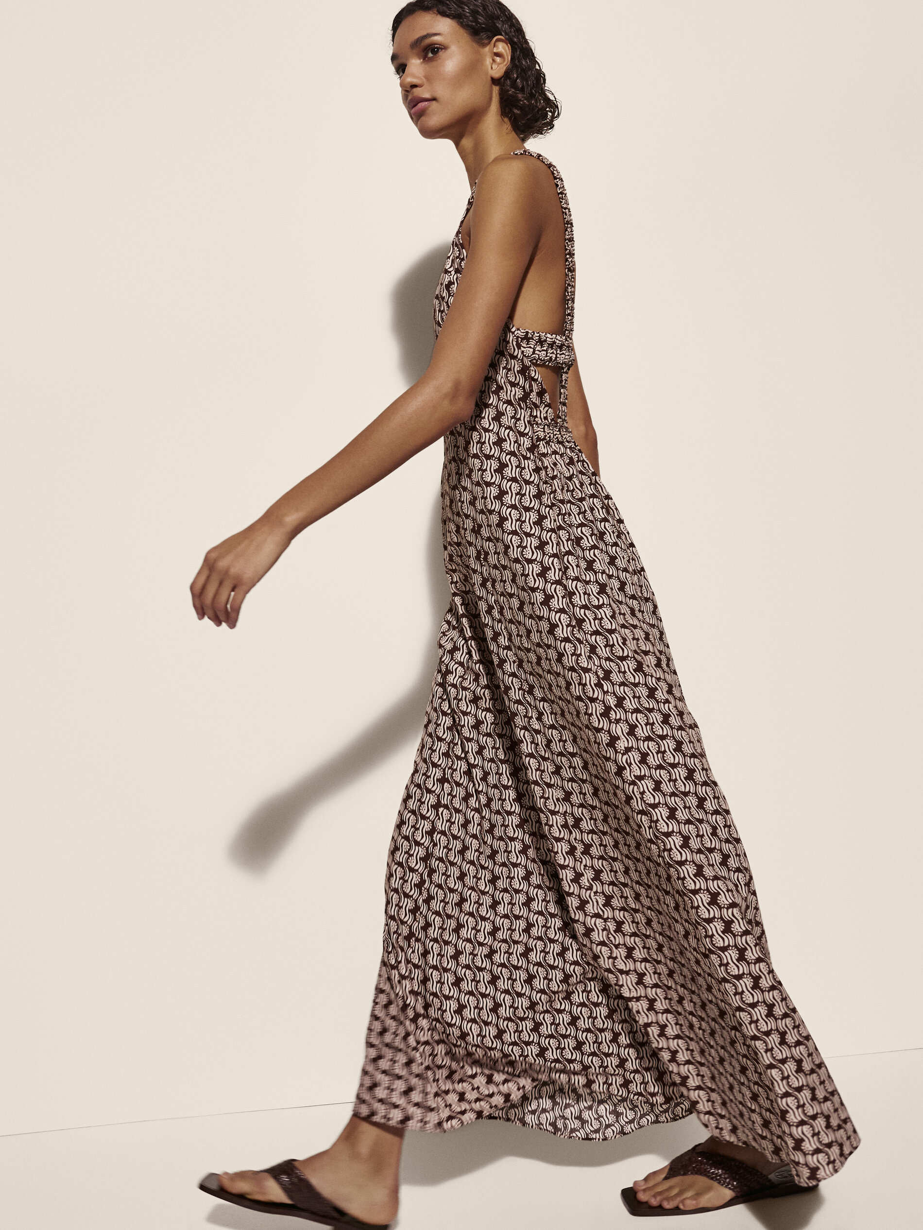 massimo dutti leopard dress