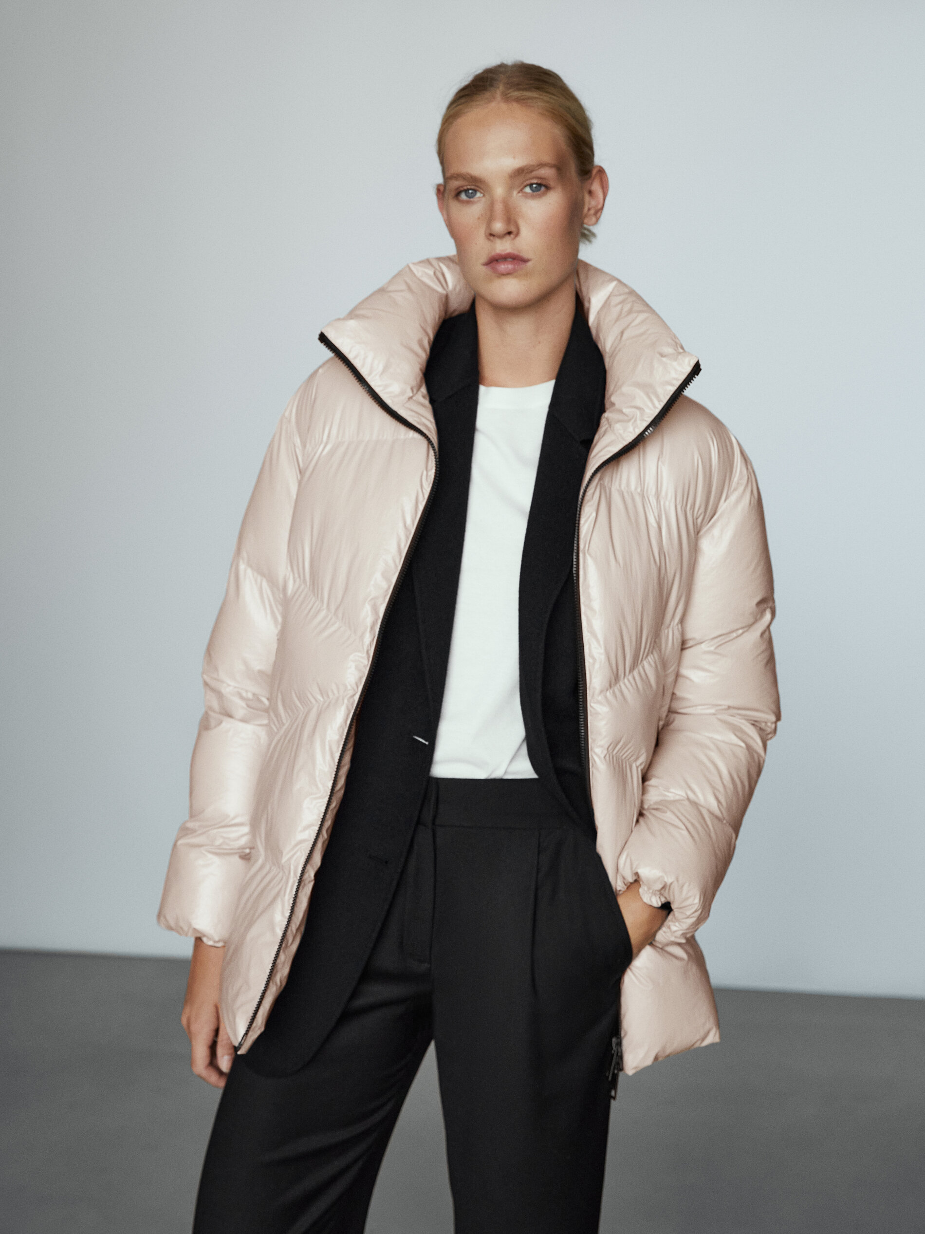 puffer jacket massimo dutti