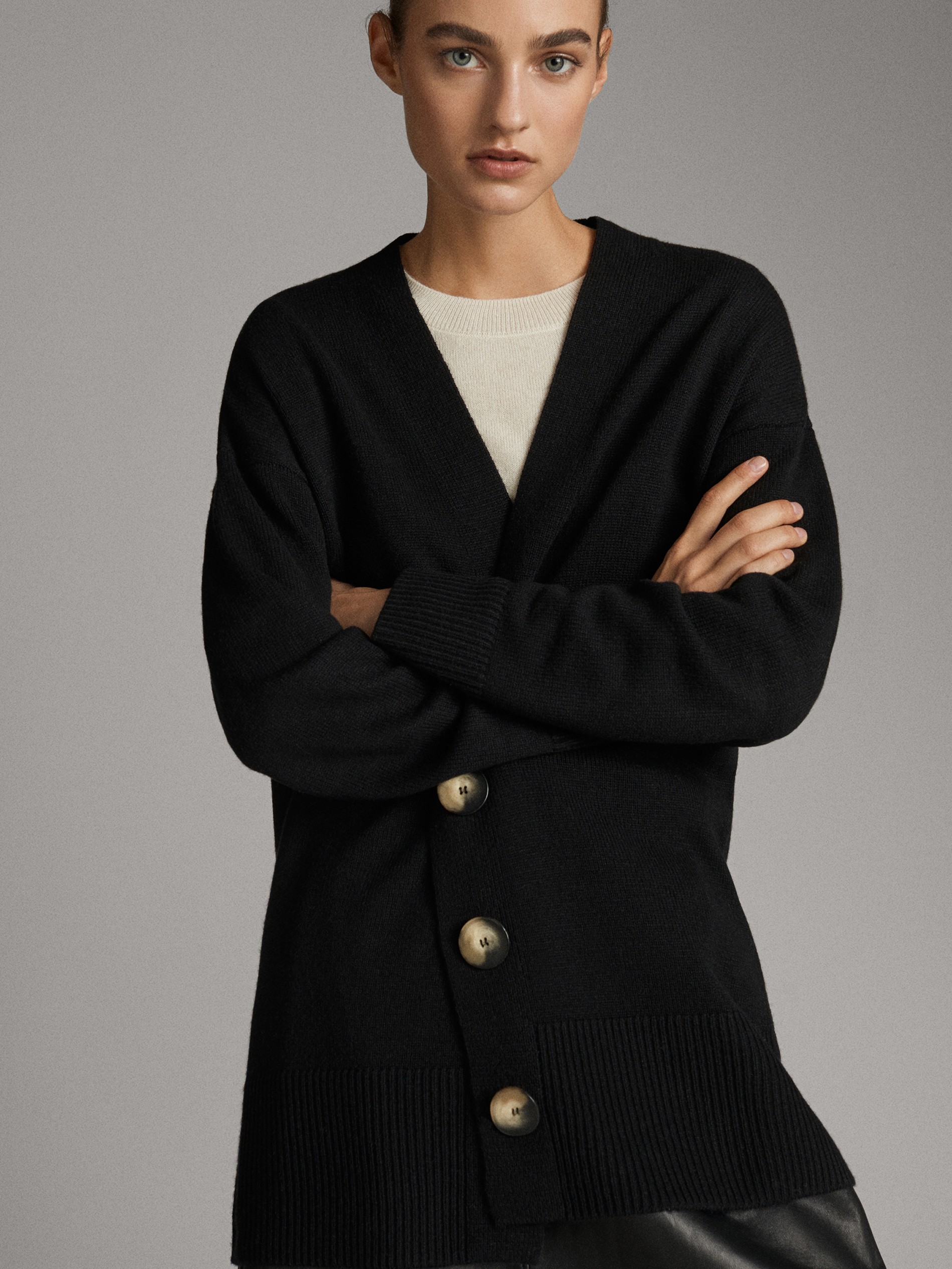 long cardigan button up