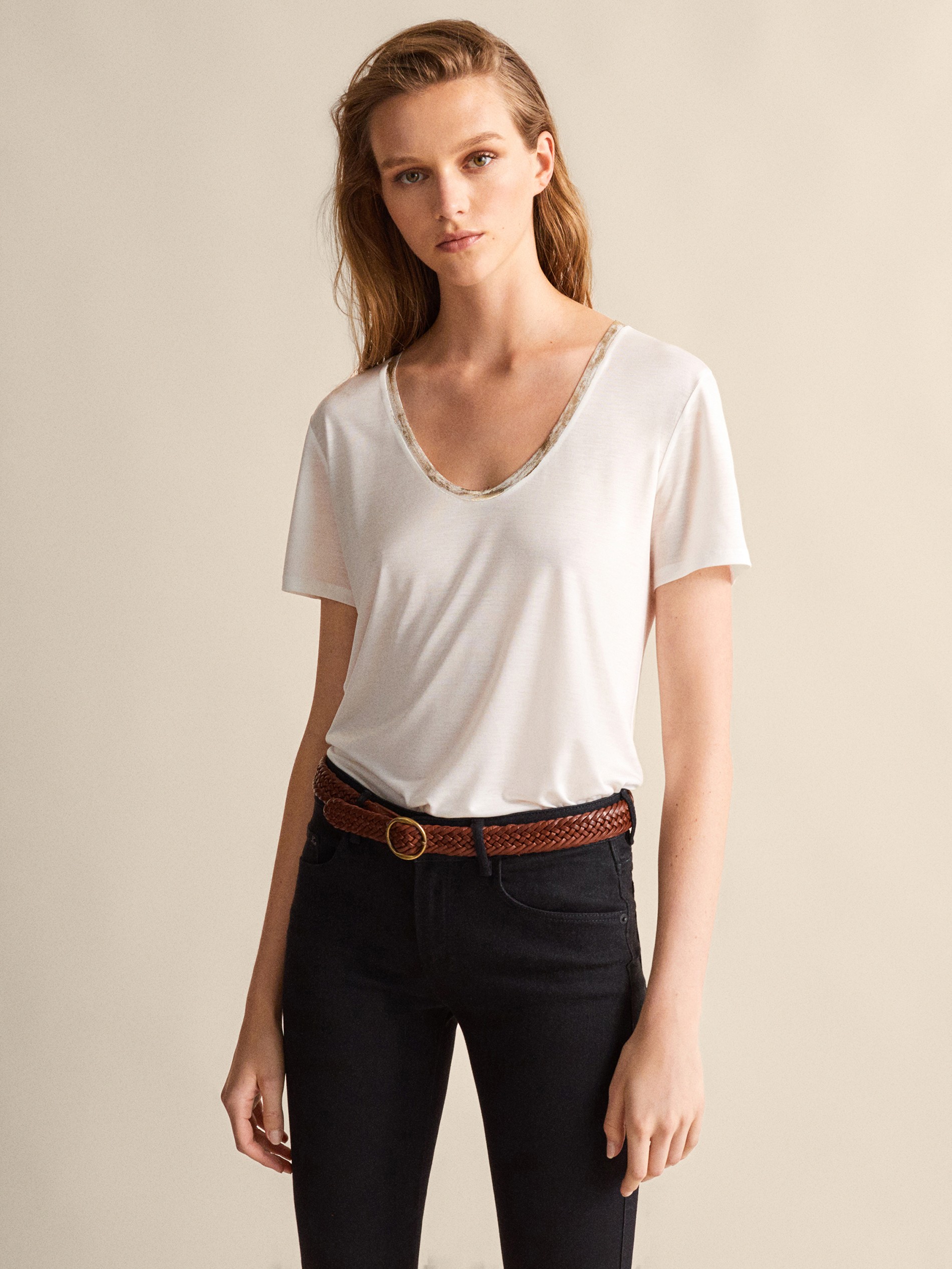 massimo dutti mujer camisetas
