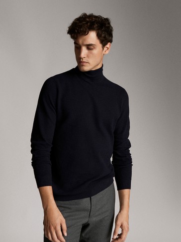 Jersey cuello cisne hombre clearance