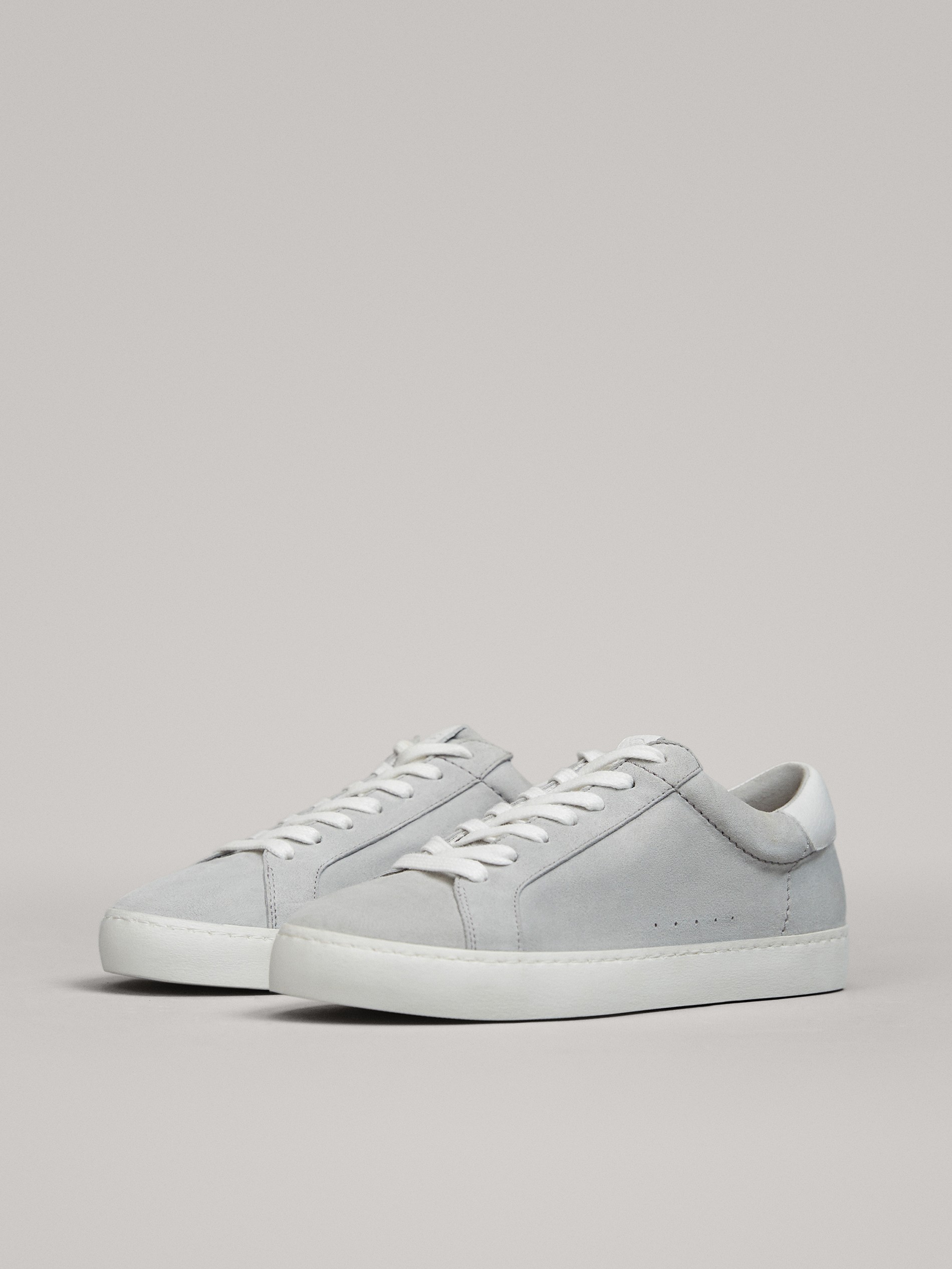 grey suede trainers womens