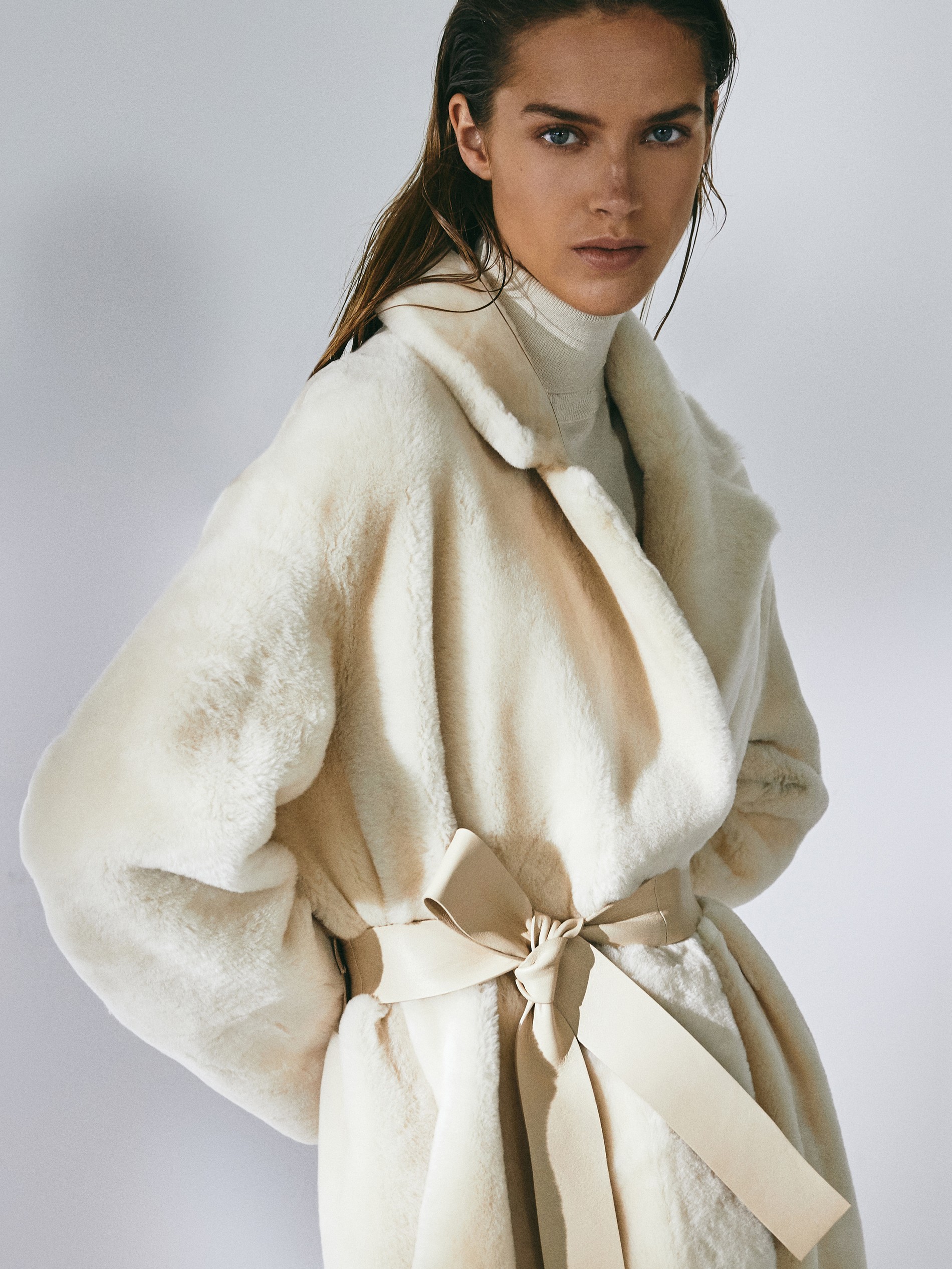 massimo dutti shearling jacket