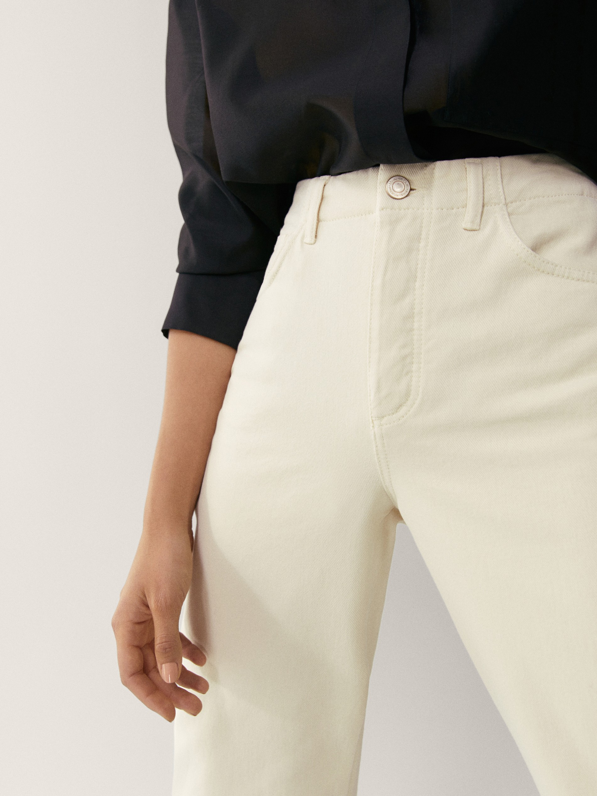 massimo dutti white jeans