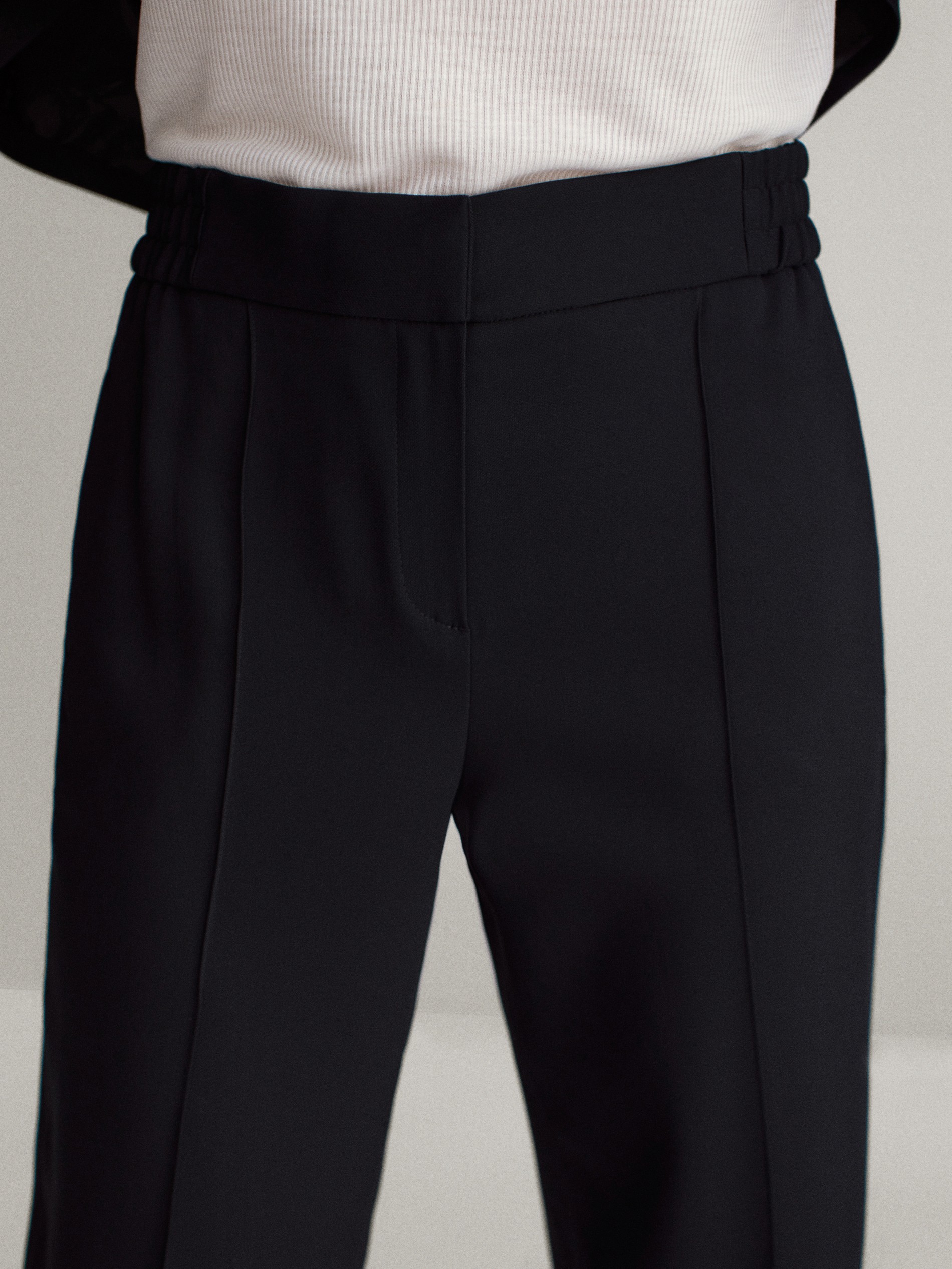 black trouser joggers