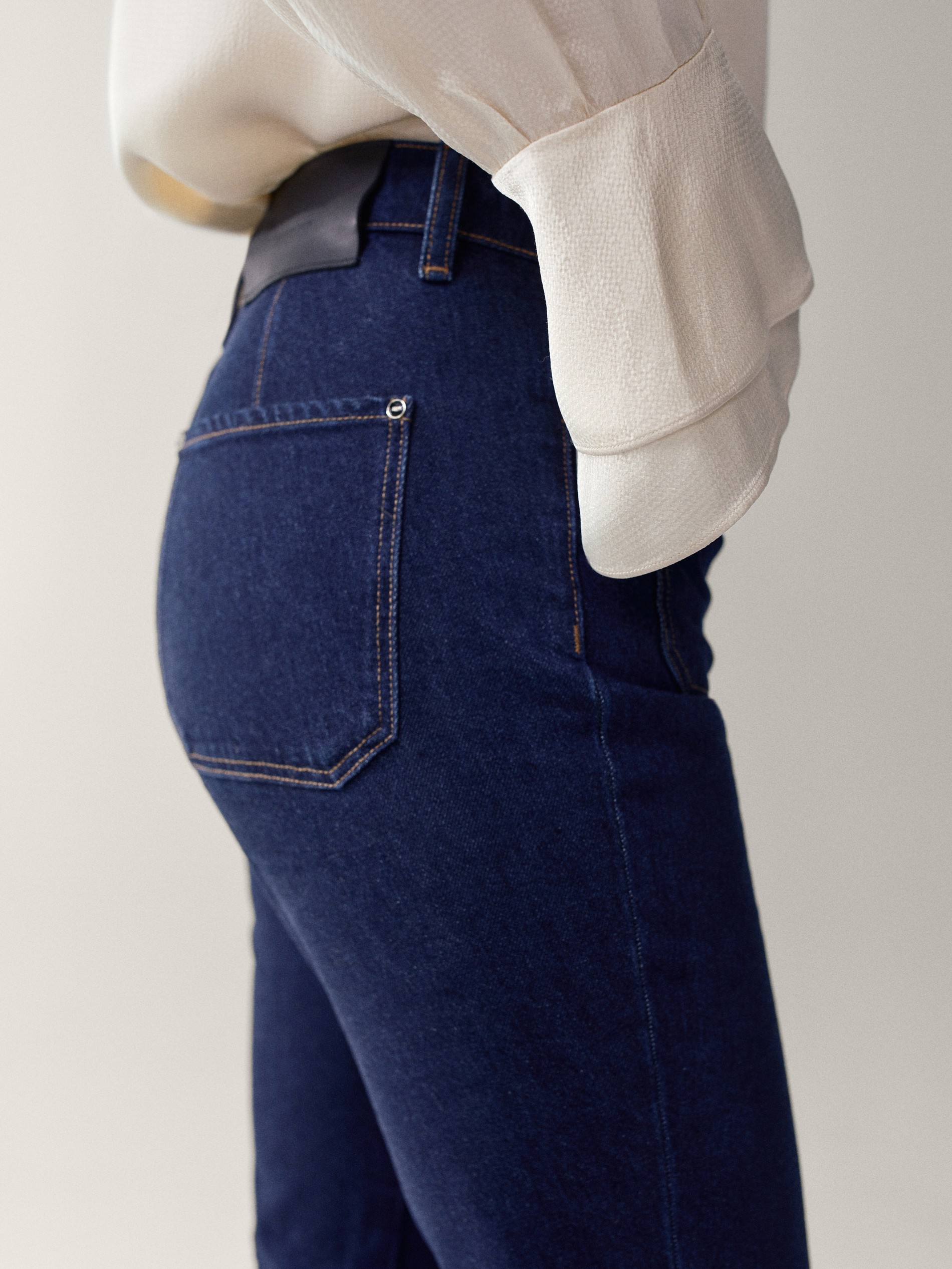 mid rise flared jeans