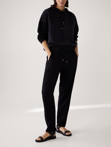 Jogging fit trousers with seam detail