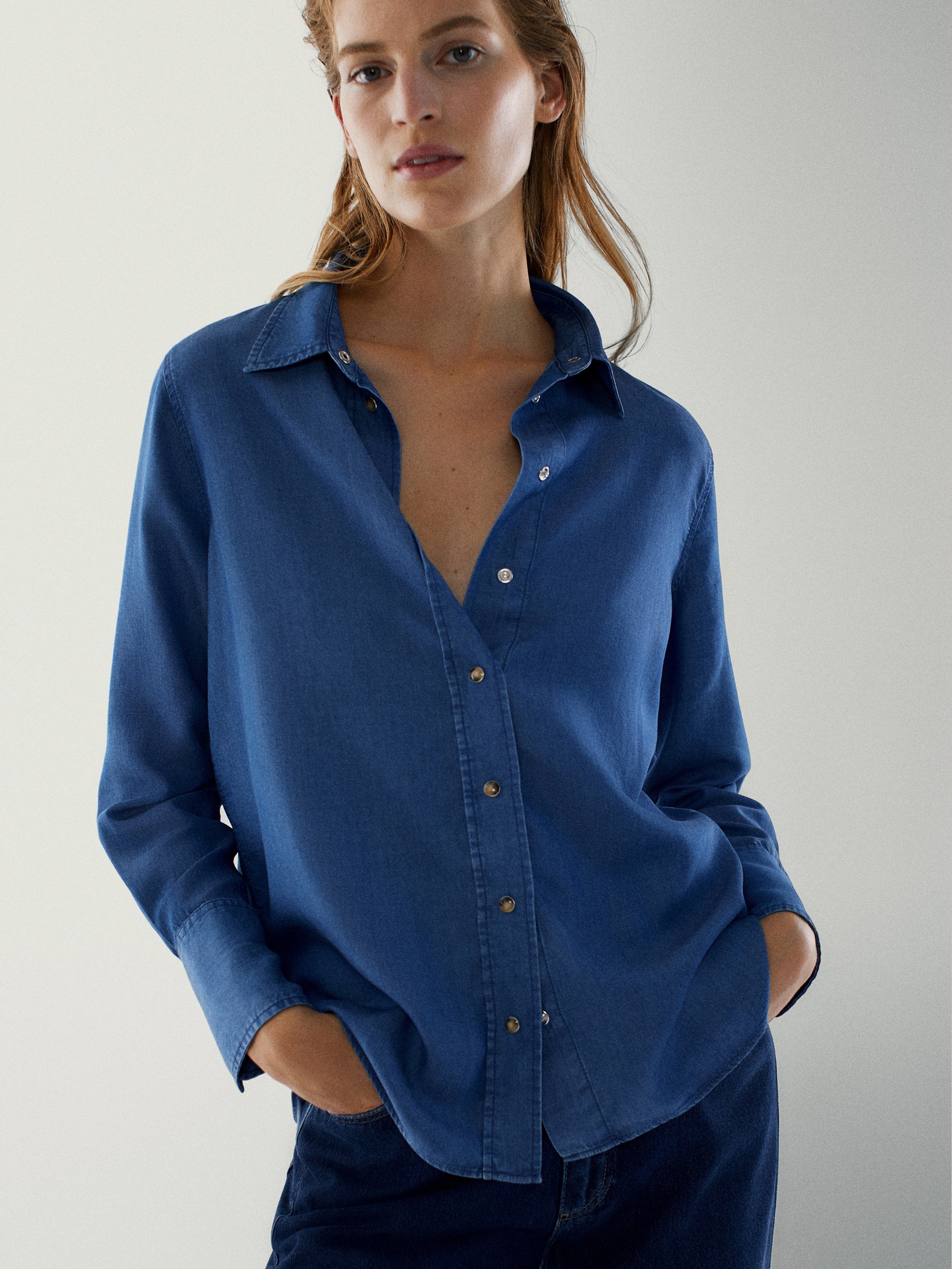 denim shirt sweater