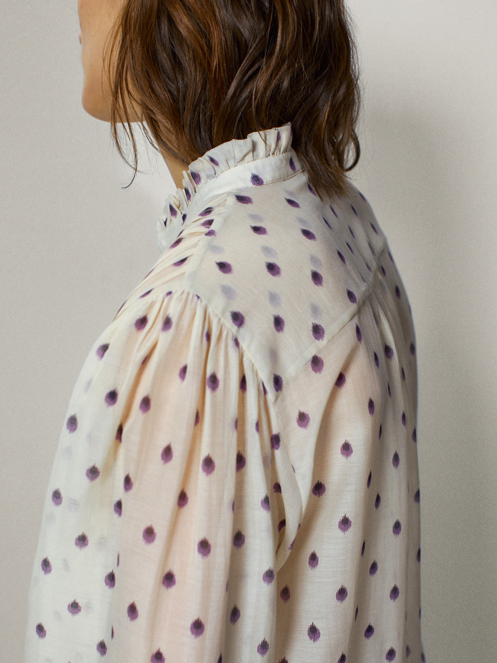 massimo dutti polka dot dress