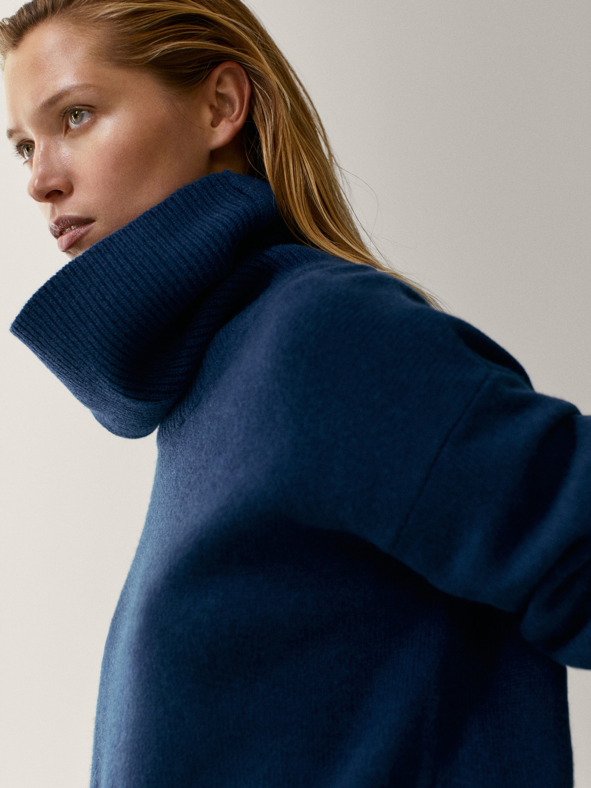 Wide neck sweater women's Clearance