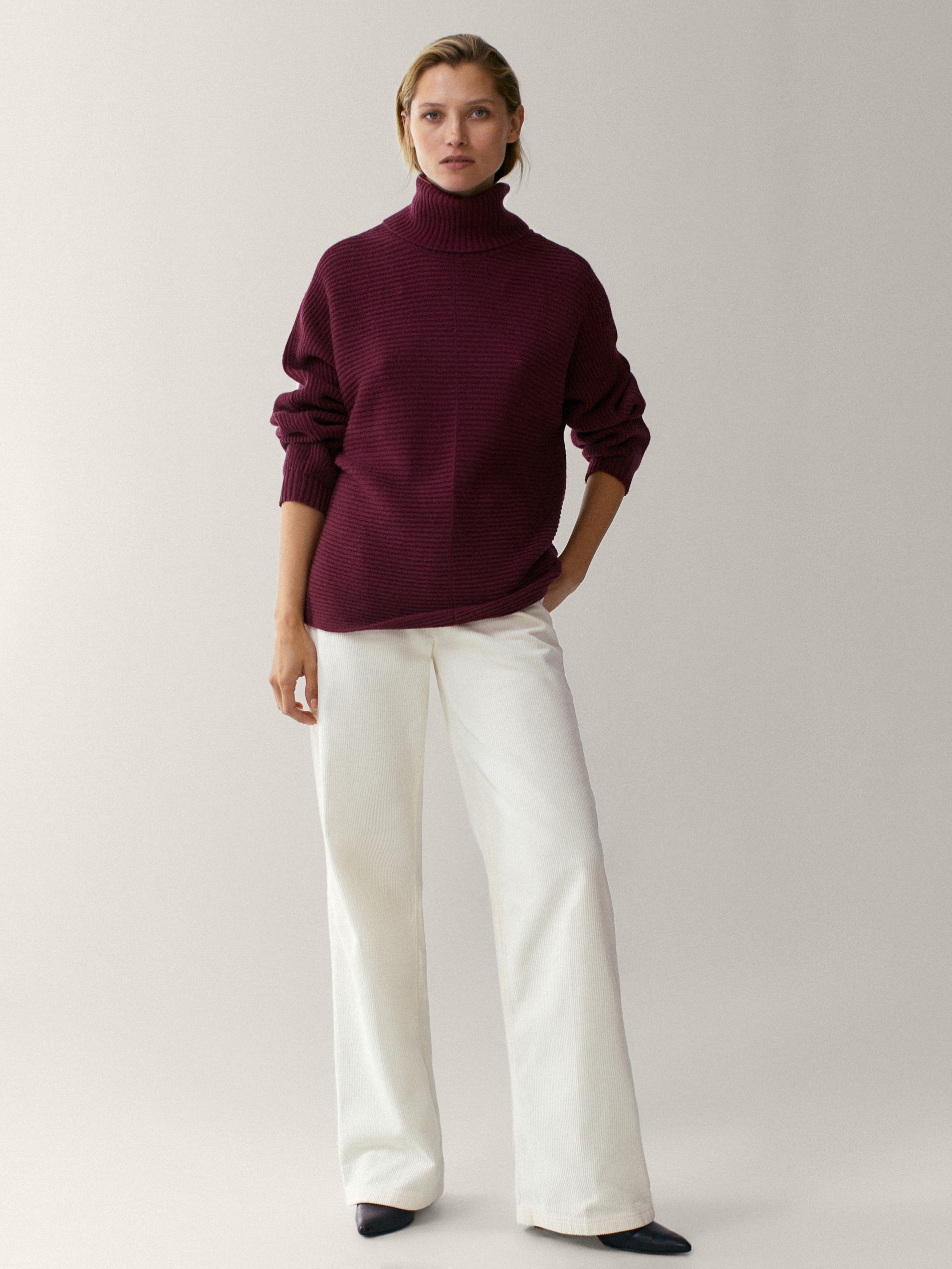 wide neck sweater mens