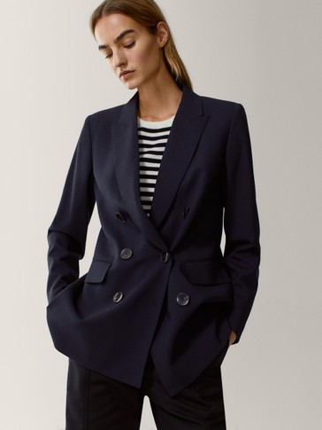 Double breasted blazer woman Clearance