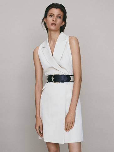 blazer dress with belt