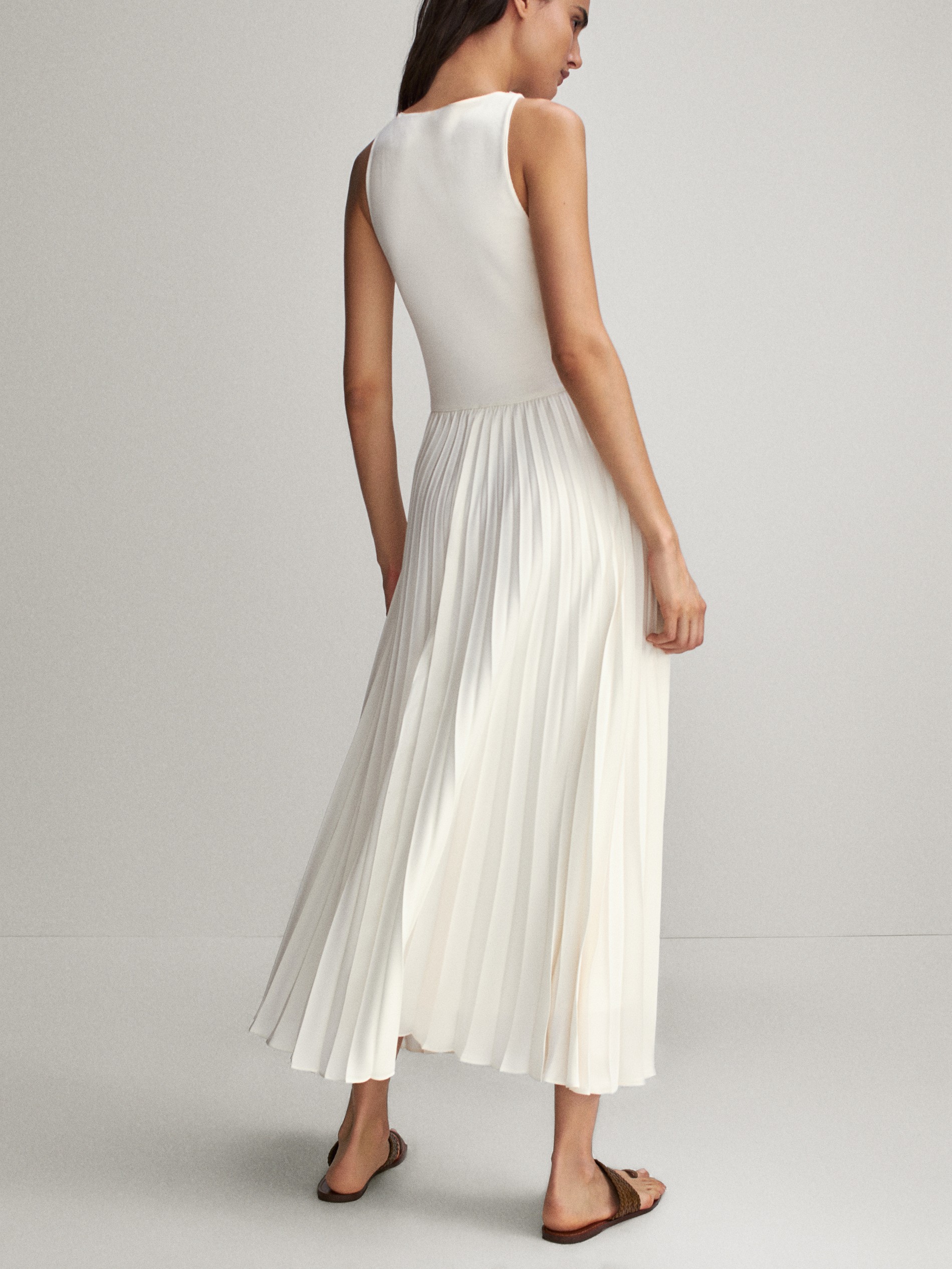 massimo dutti white dress