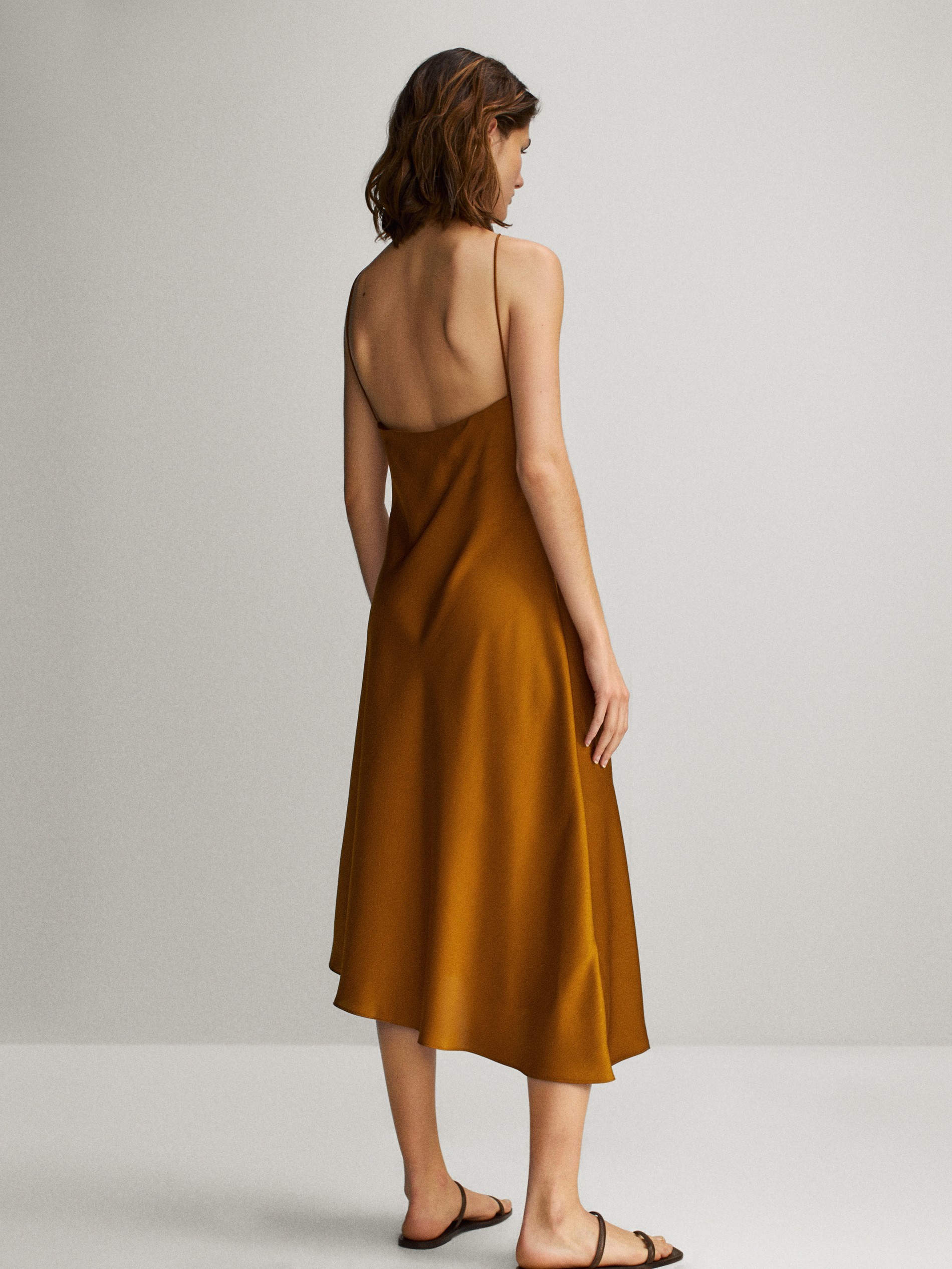 yellow camisole dress