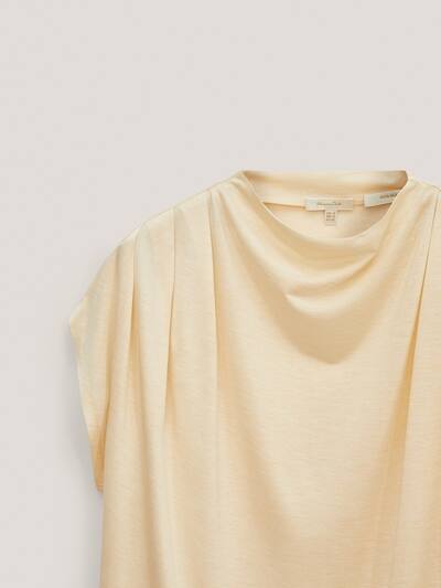 Limited Edition 100 Silk T Shirt Men Massimo Dutti