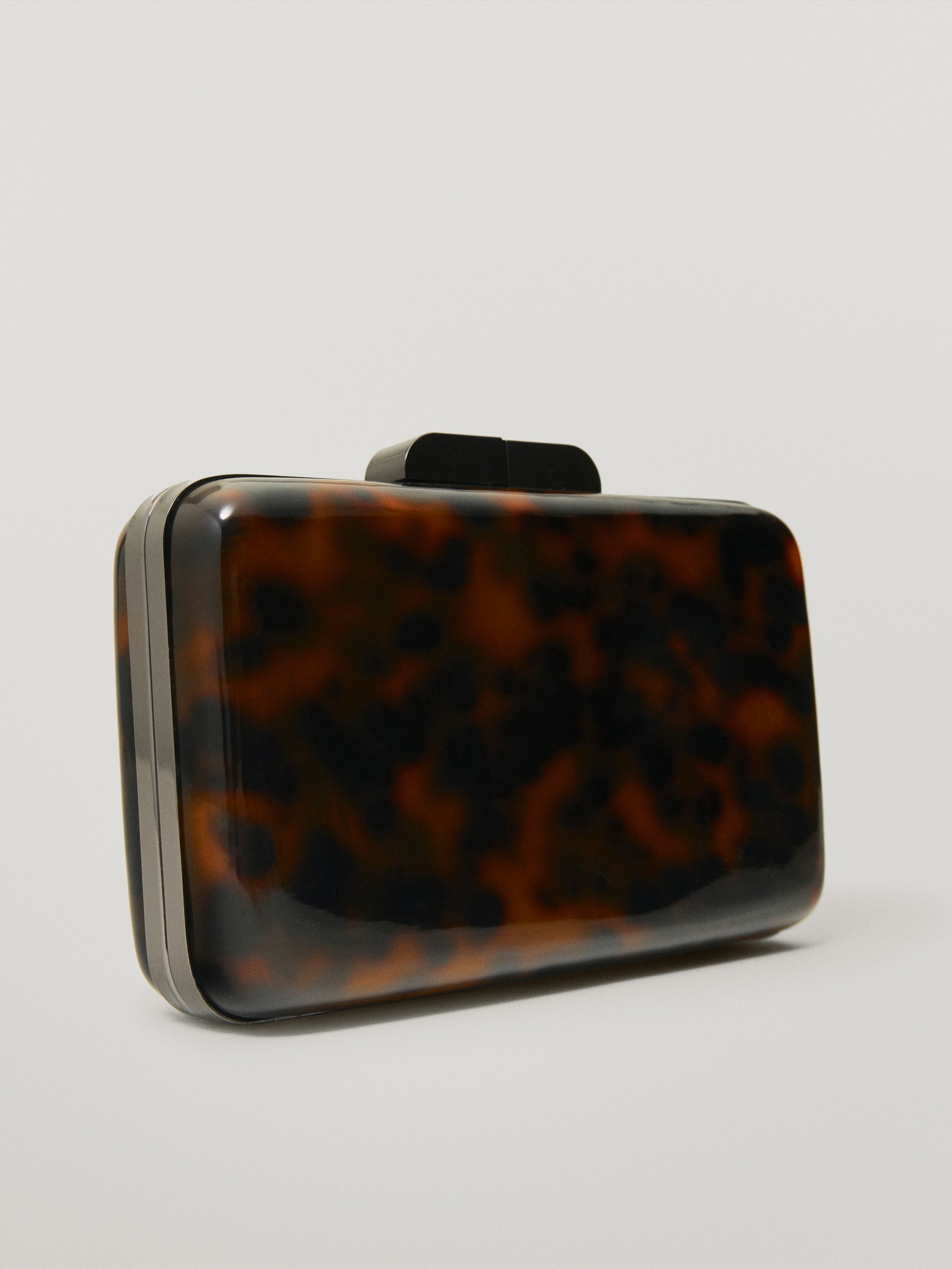 tortoiseshell clutch bag