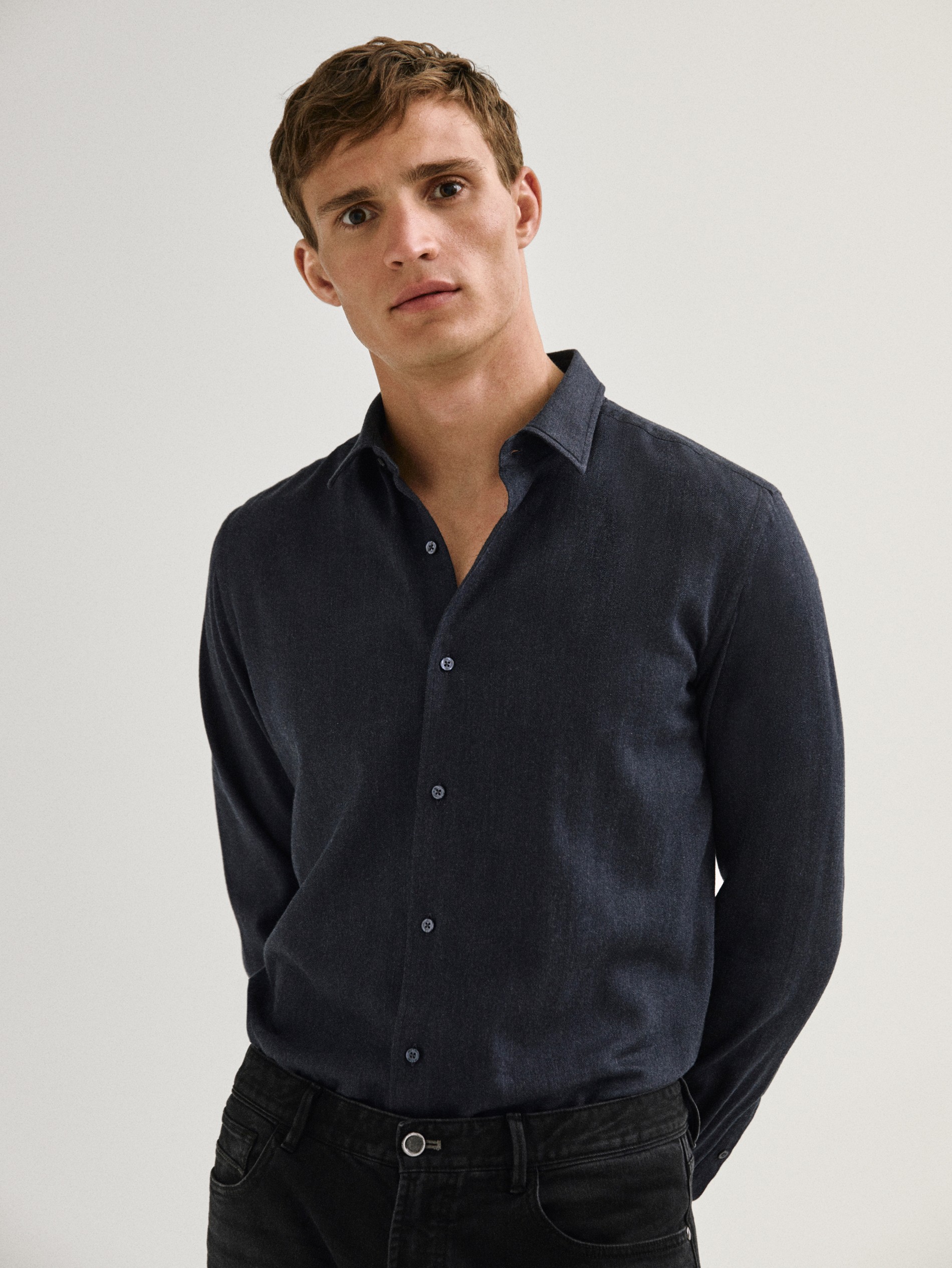 100 cotton slim fit shirts