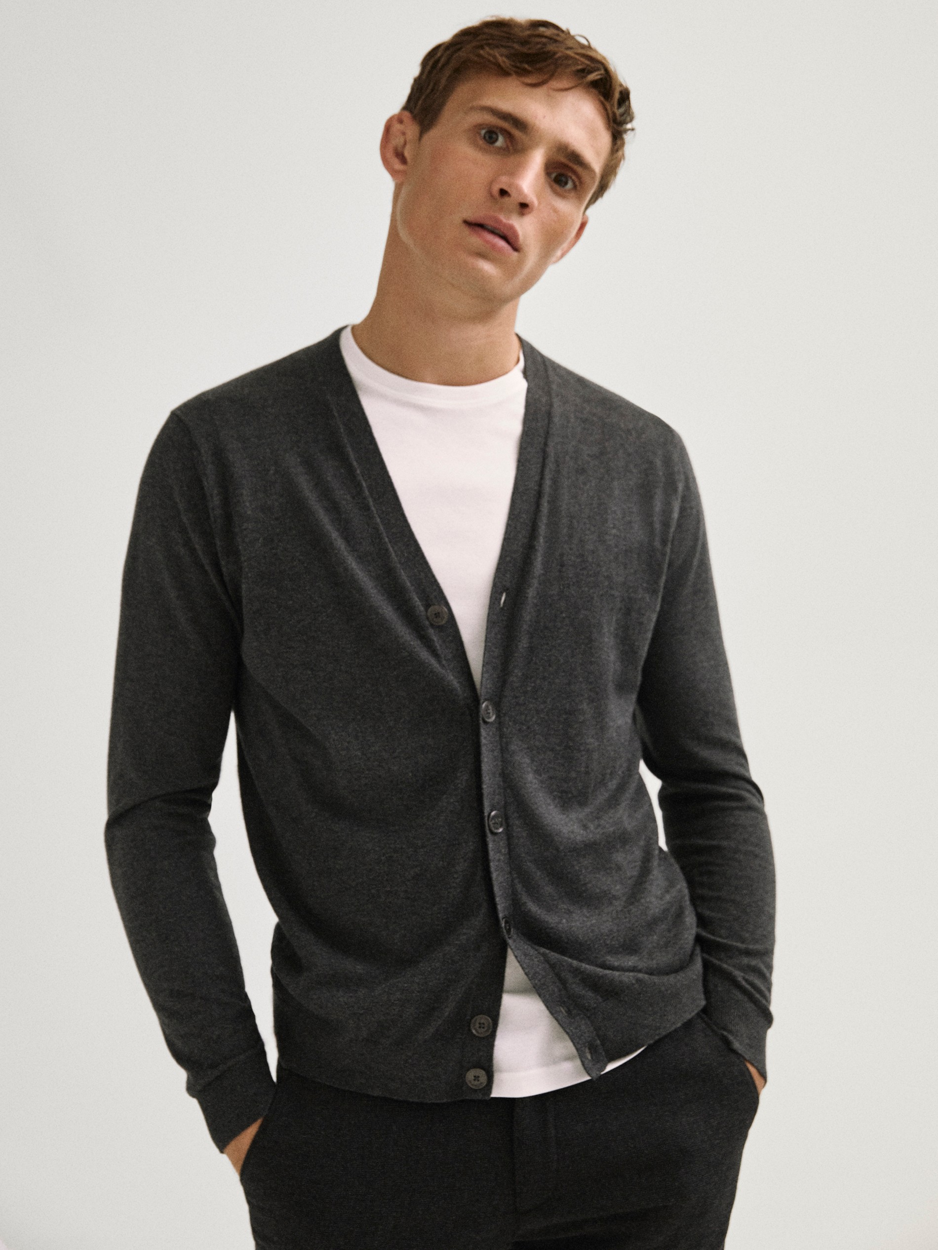 massimo dutti mens cardigan
