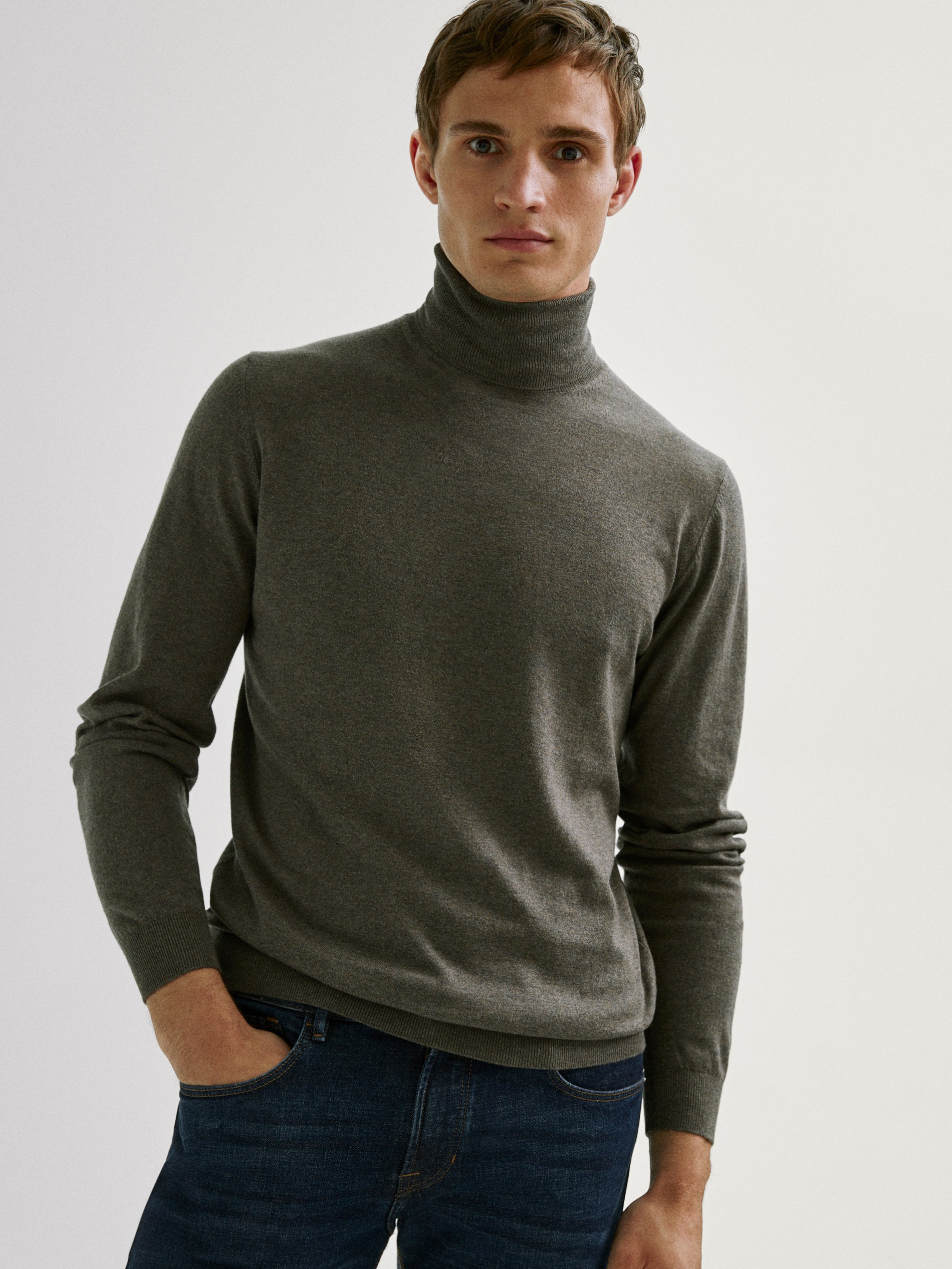 plain cotton sweater