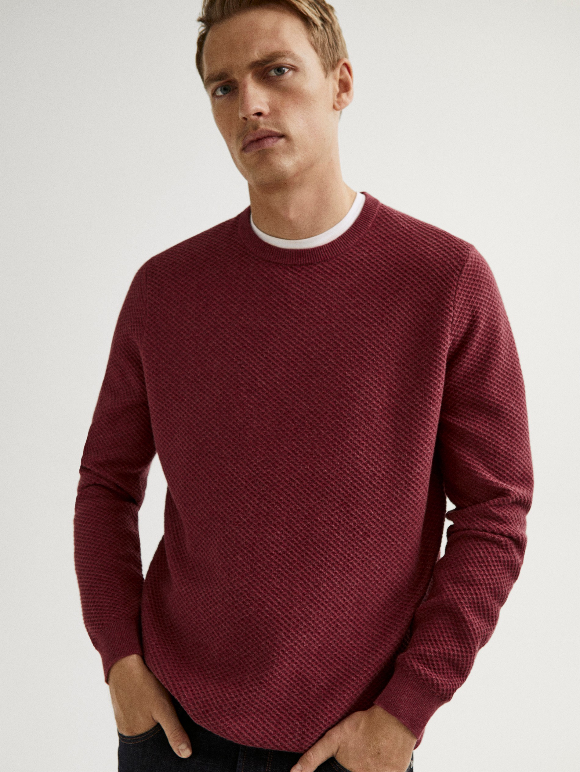 massimo dutti red sweater