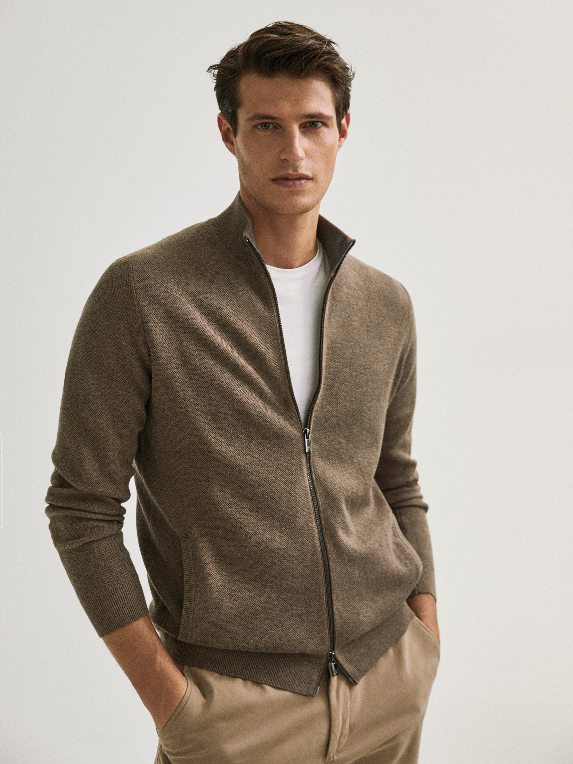 massimo dutti mens cardigan