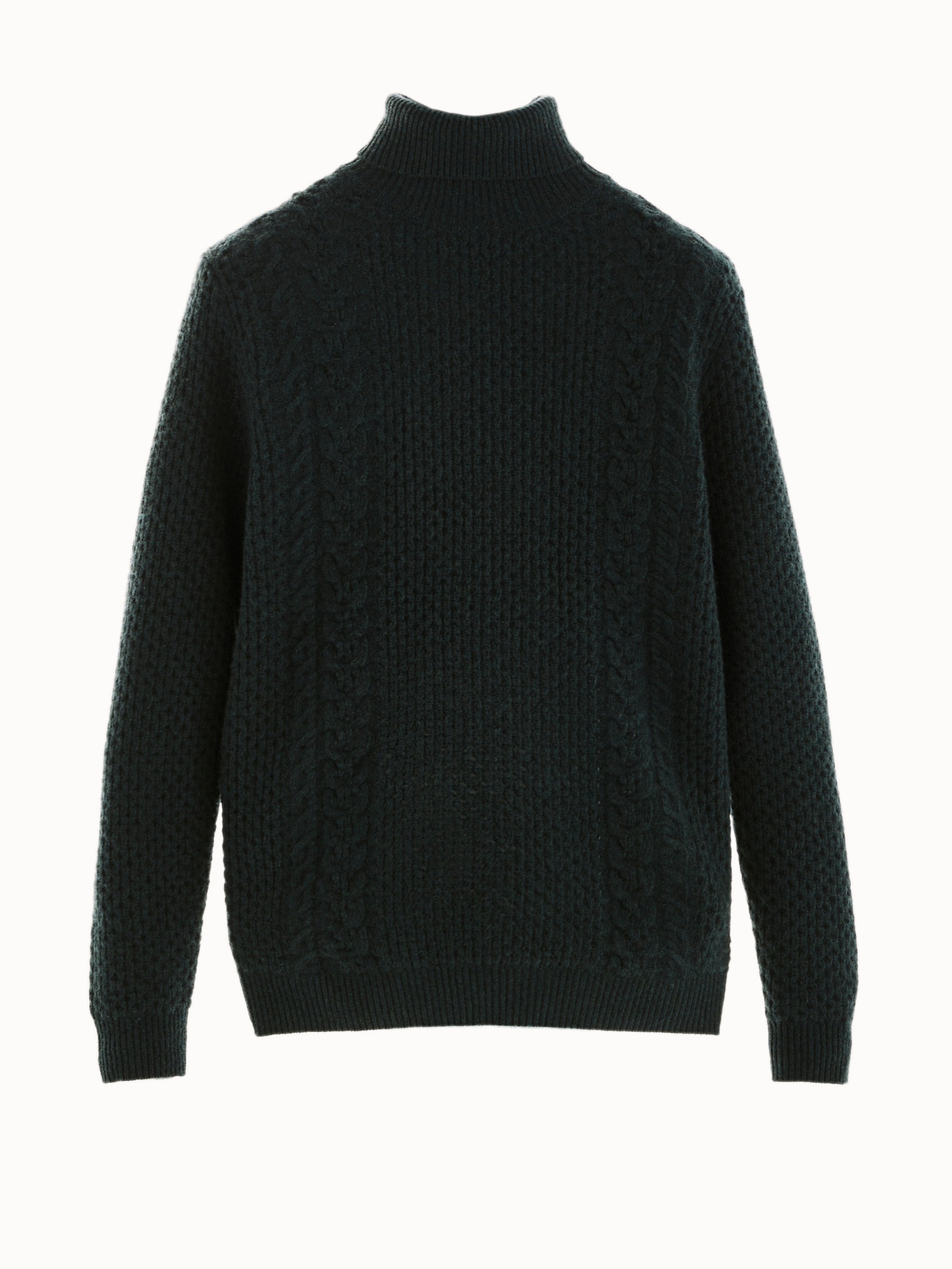 mens black high neck sweater