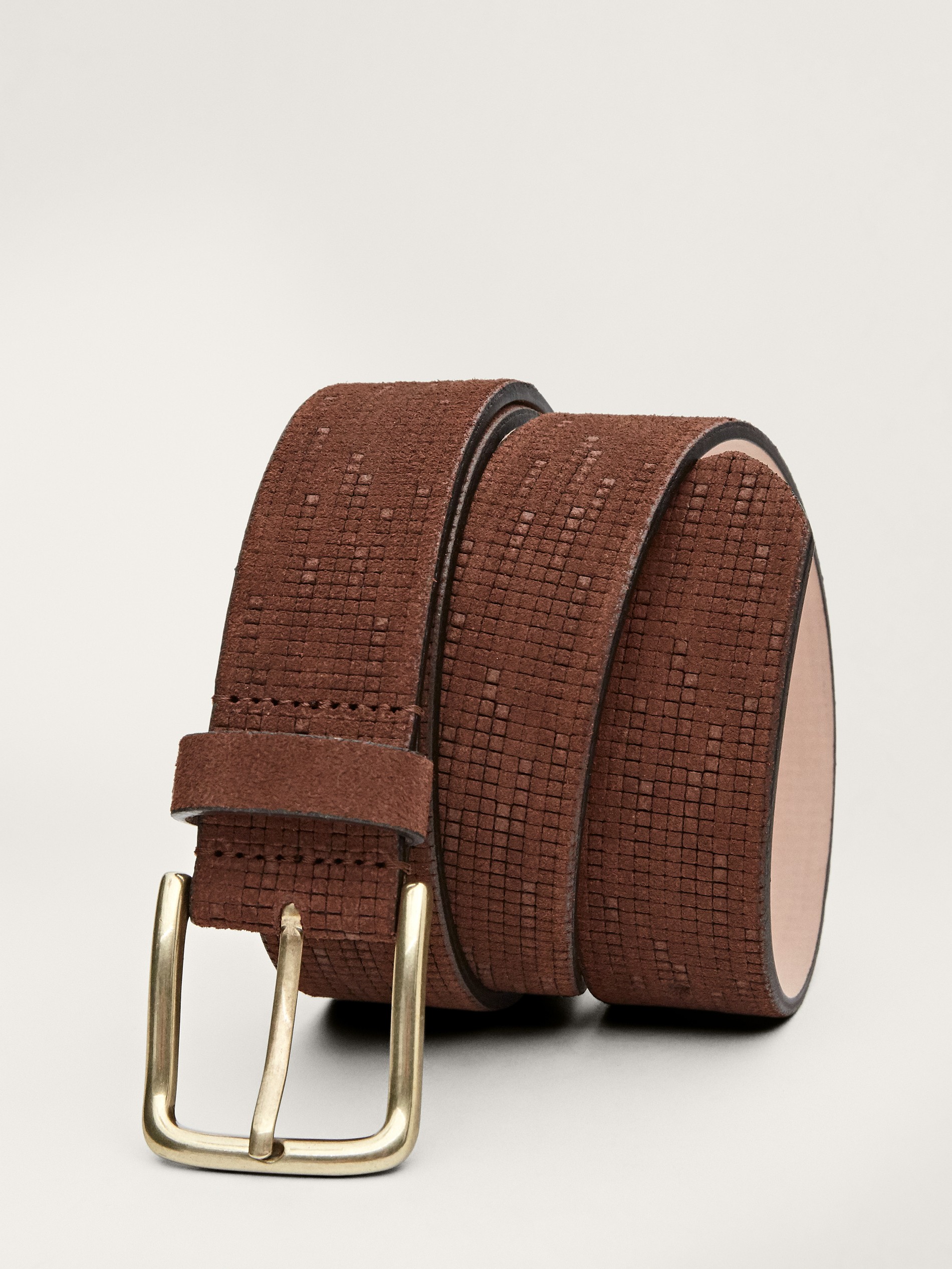 nubuck leather belt