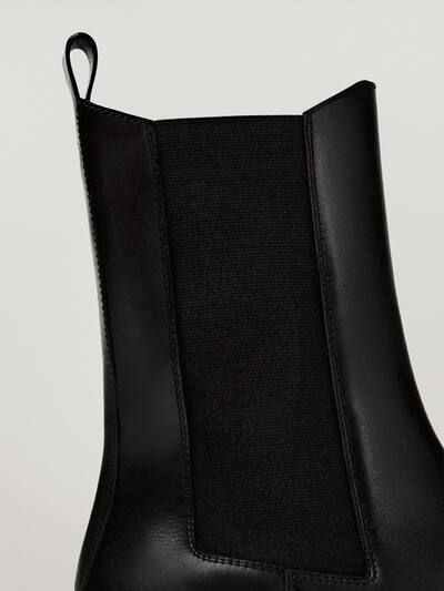 Flat Black Chelsea Boots With Track Sole Women Massimo Dutti