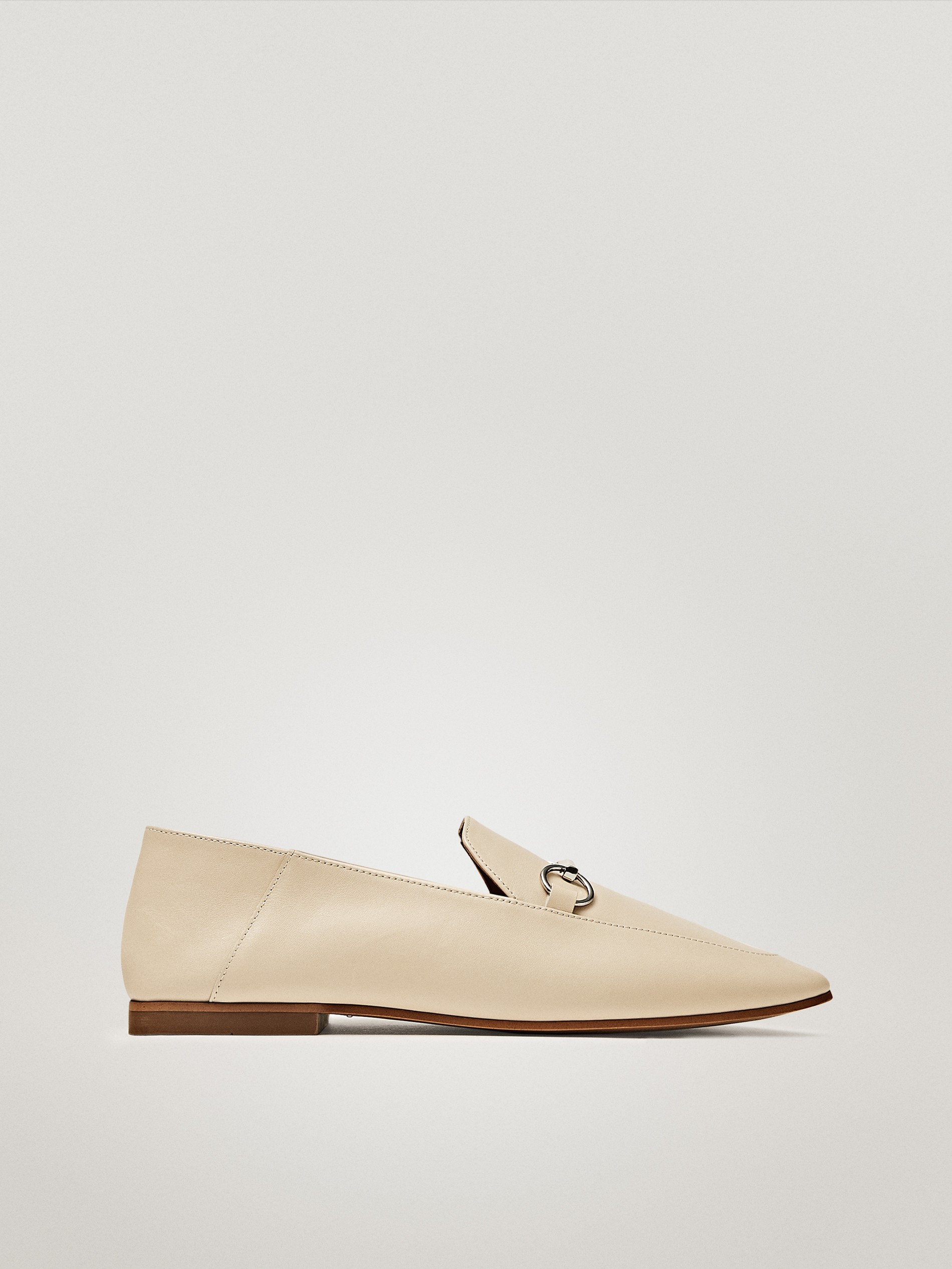 cream mule loafers