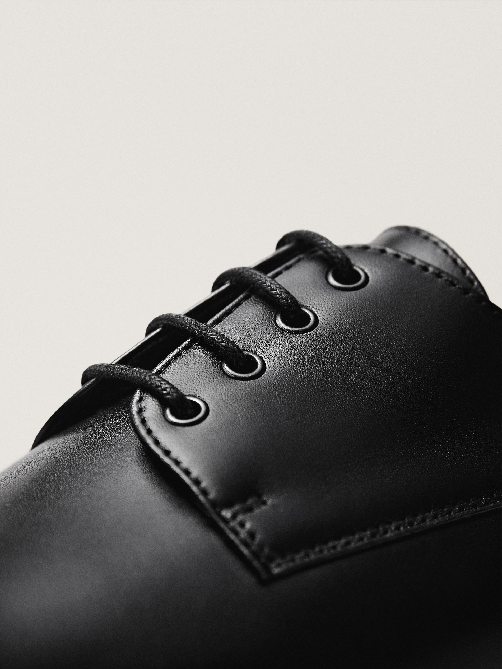 derby shoes black leather