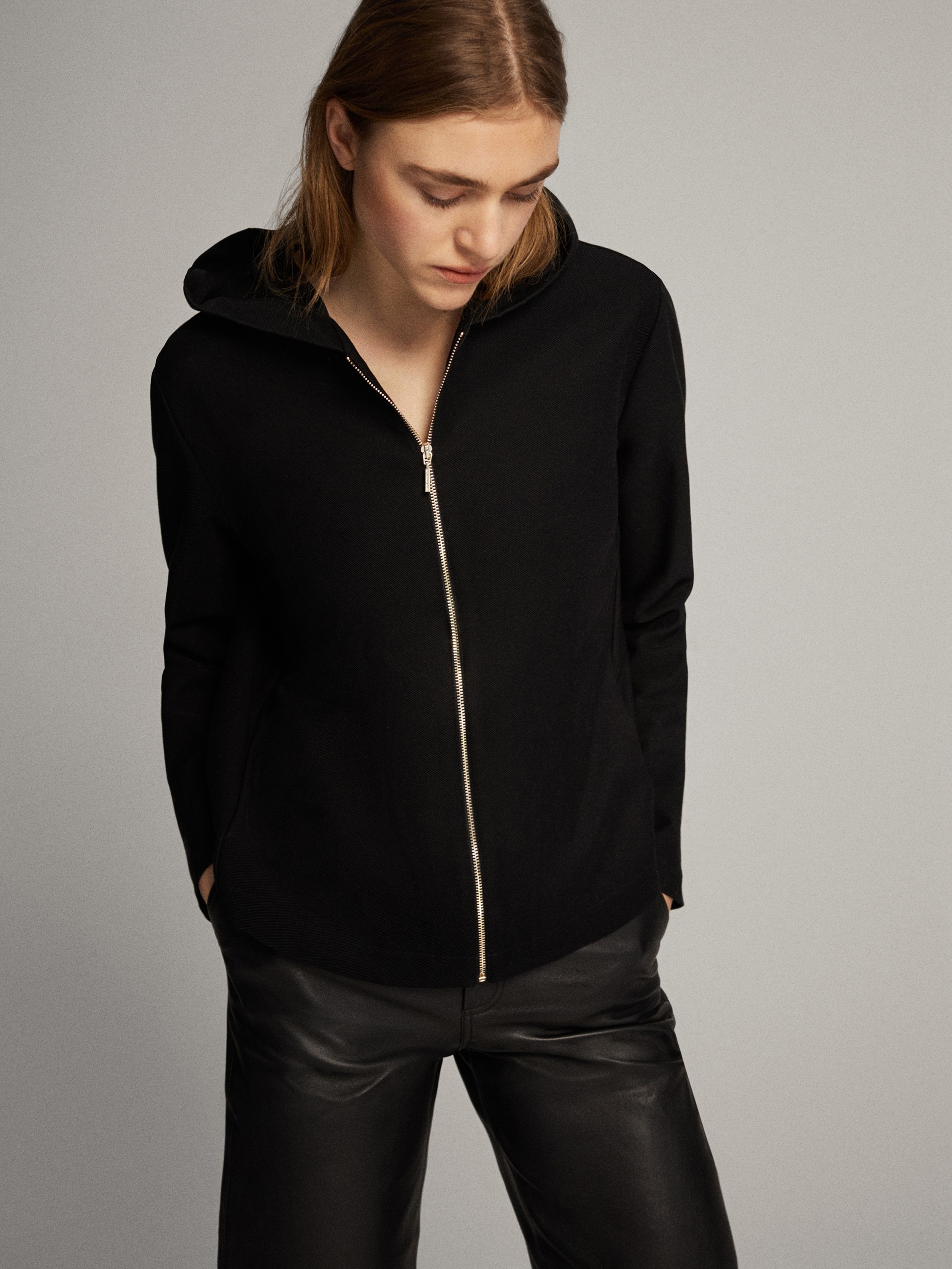 hooded cotton jacket