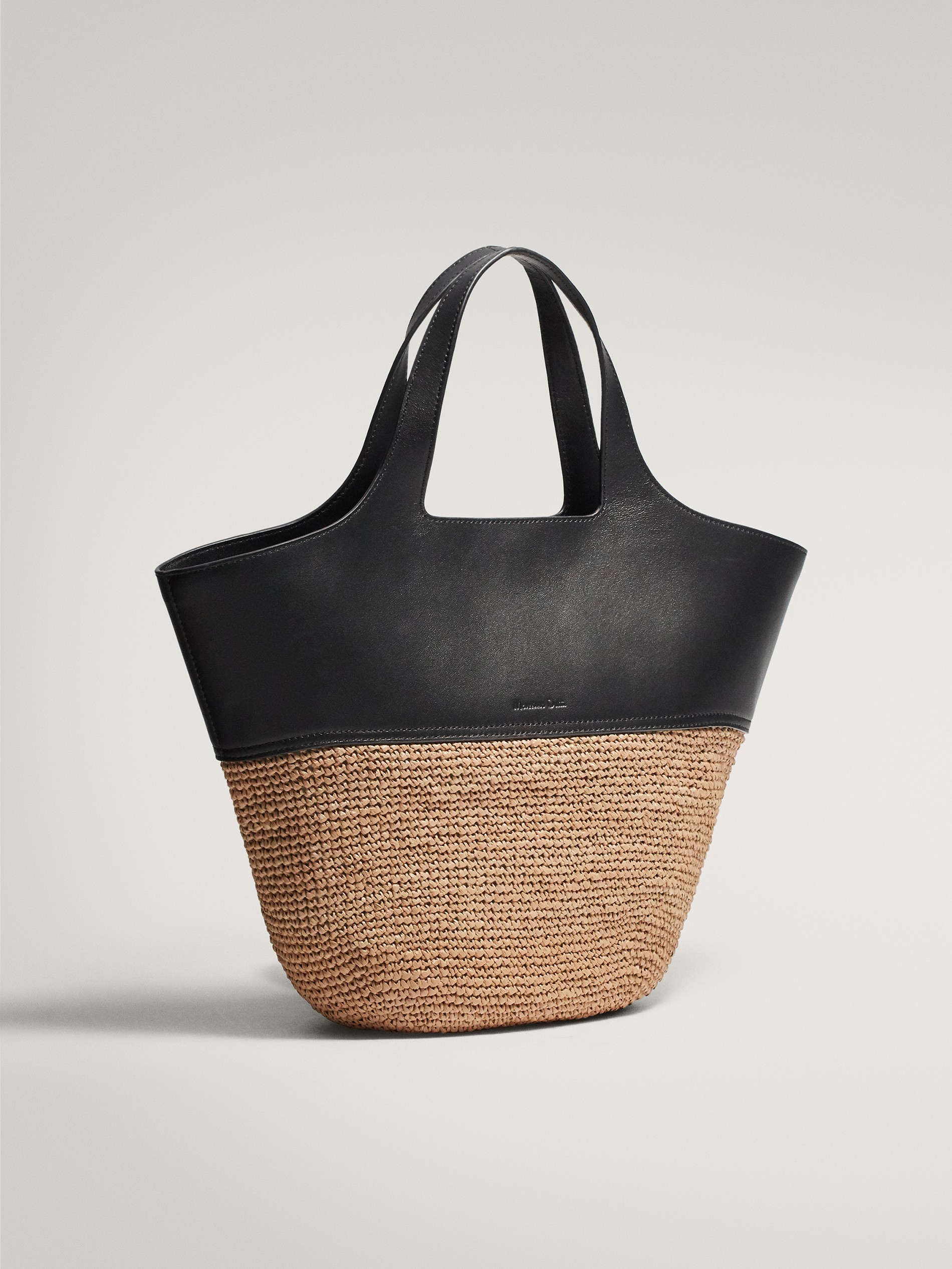 raffia basket bag