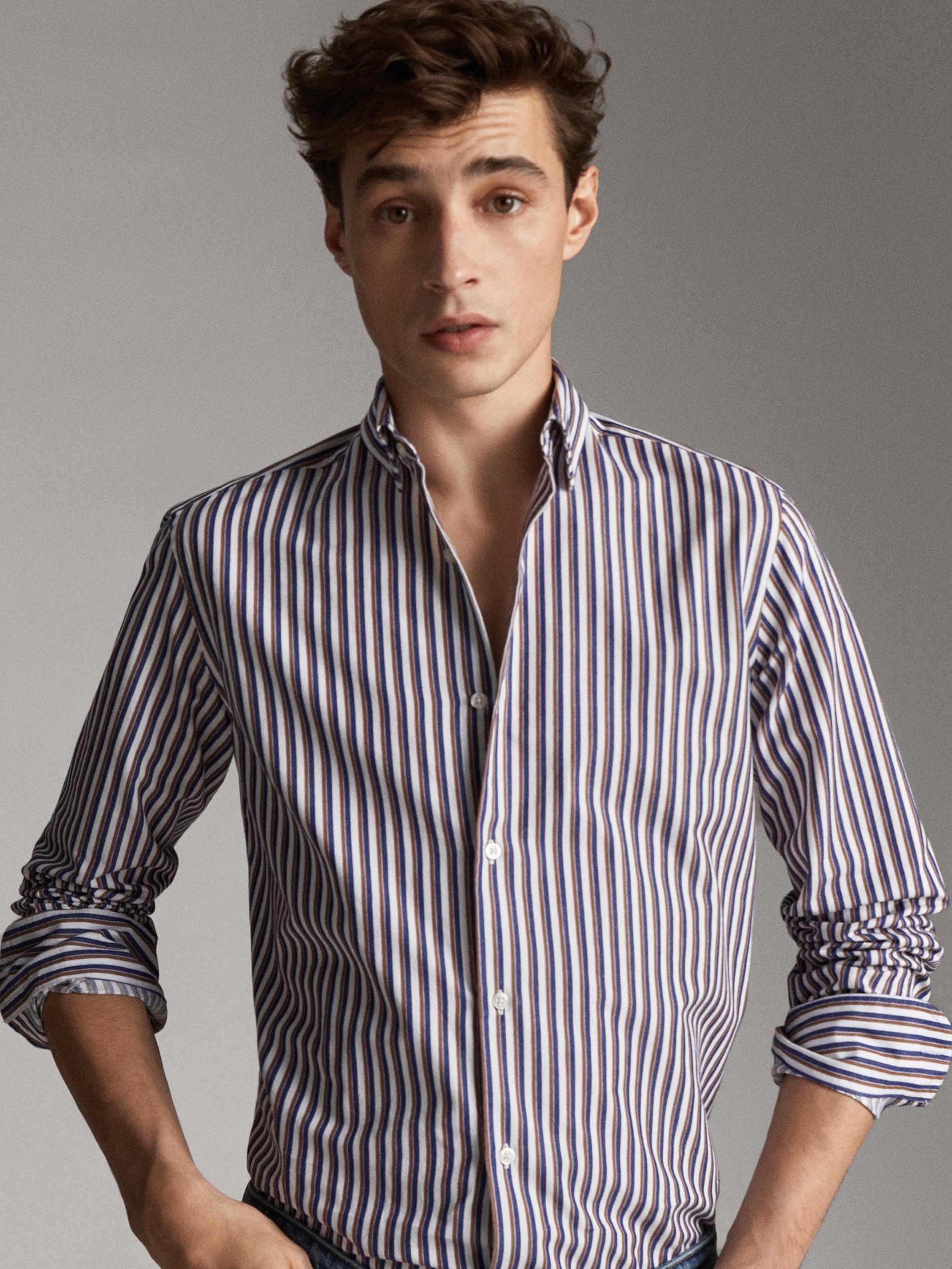 striped shirt mens