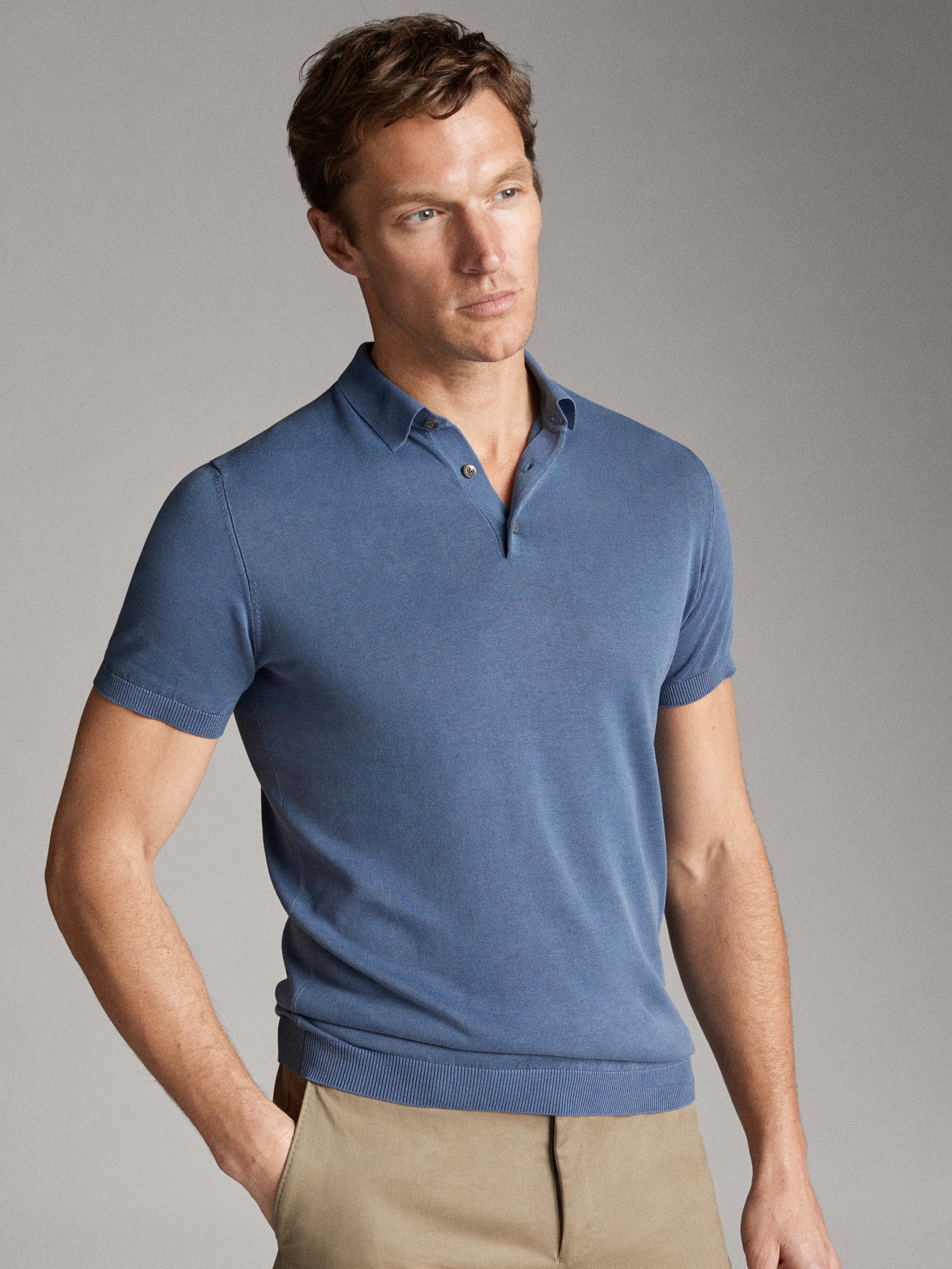 sweater polo short sleeve