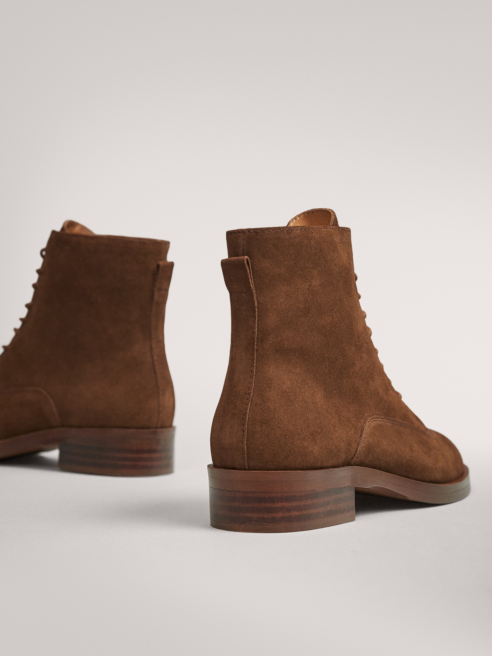 suede flat ankle boots