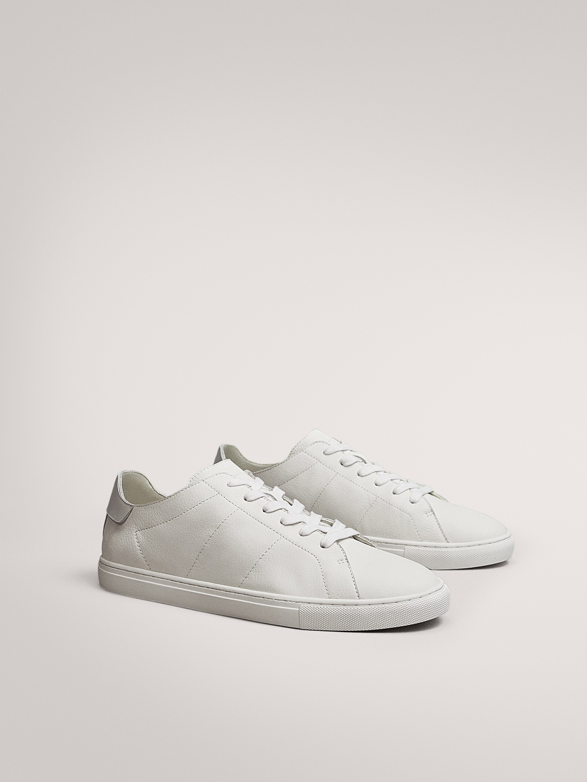 white soft trainers
