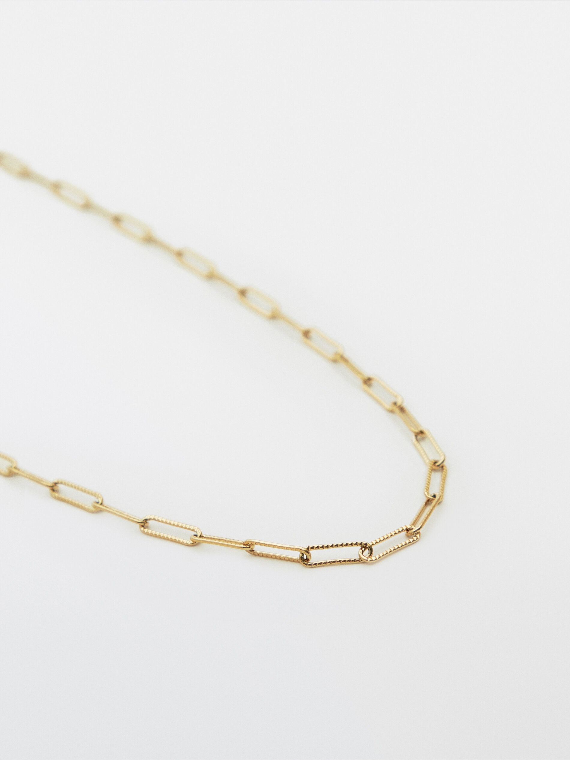 Waterproof gold-plated chain necklace 
