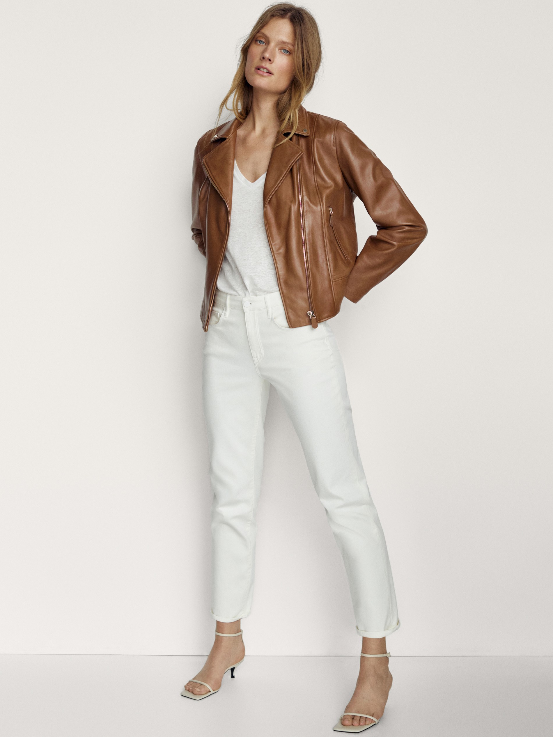 massimo dutti leather jacket