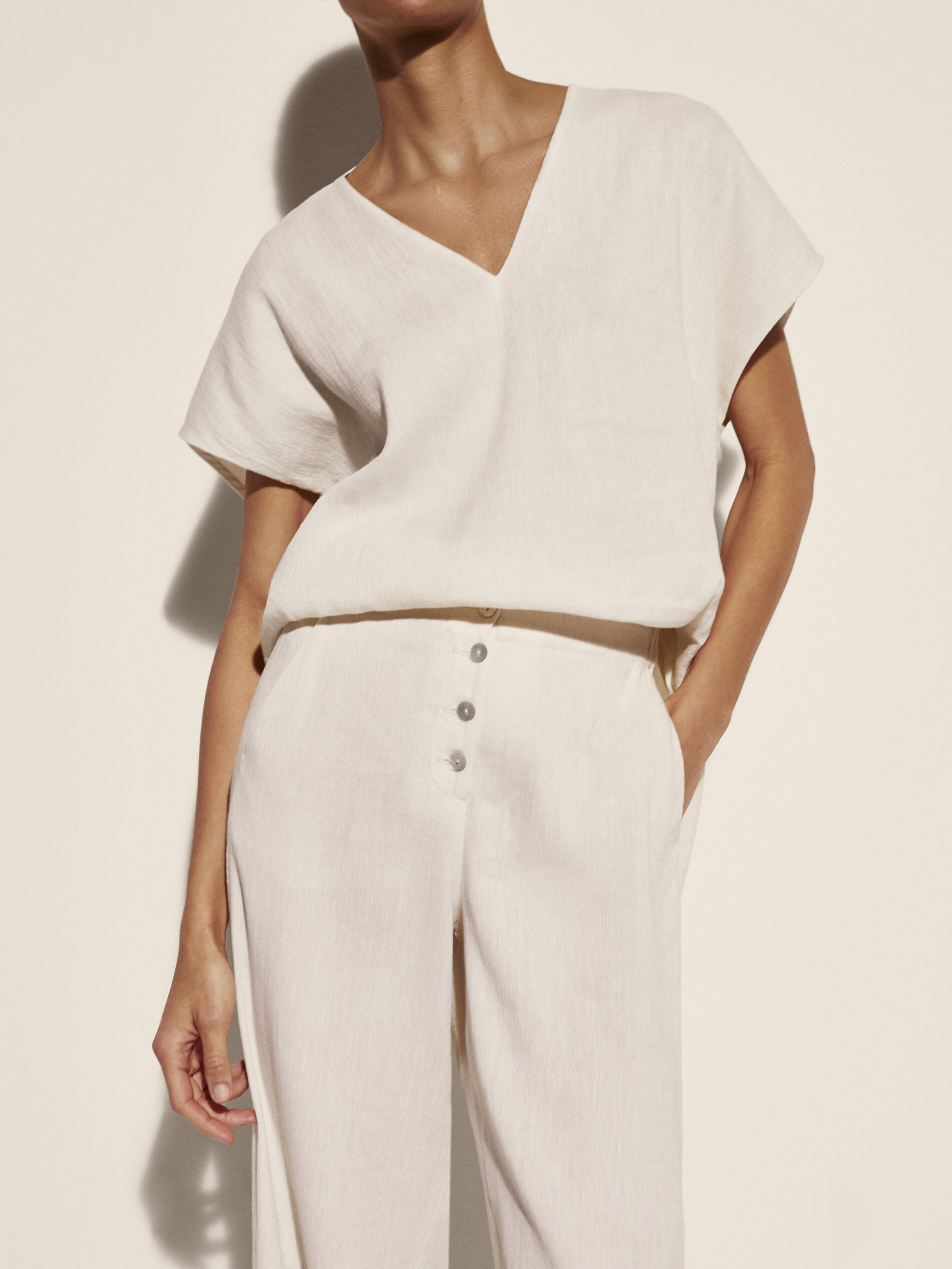 zara limited edition flowing trousers