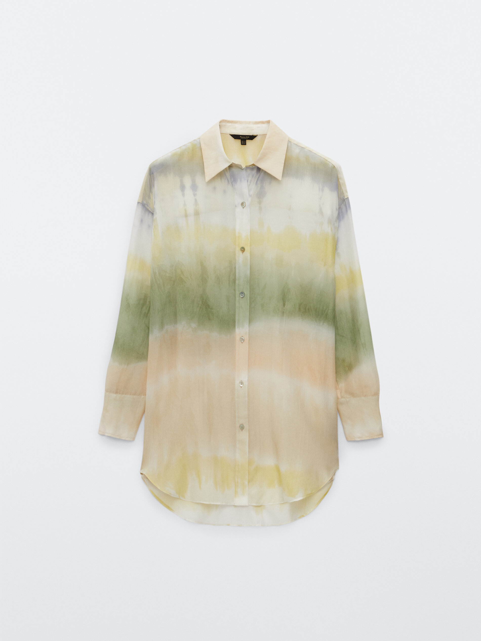 Silk cotton tie-dye shirt - null 