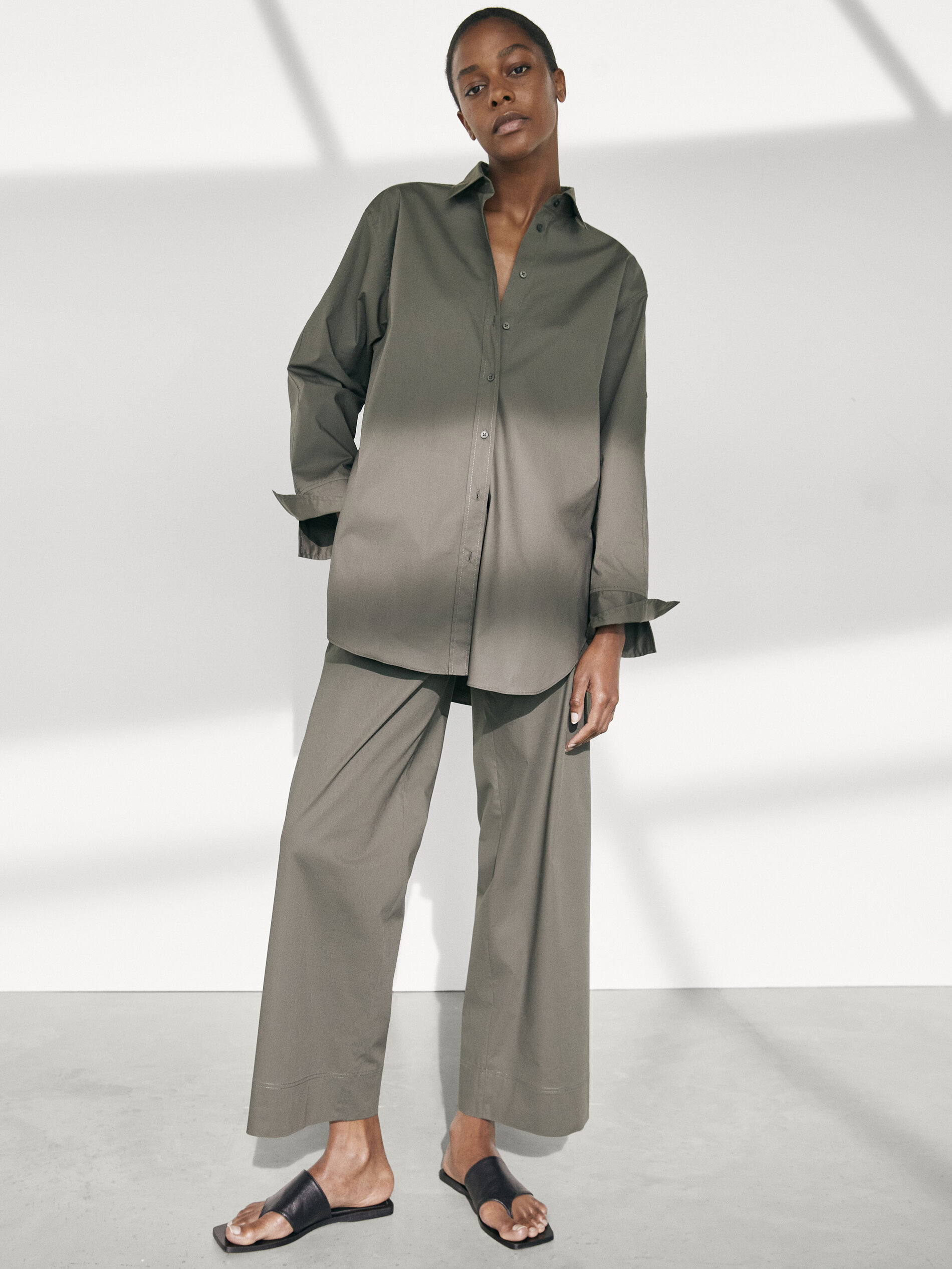 Oversize poplin shirt - null - Massimo 