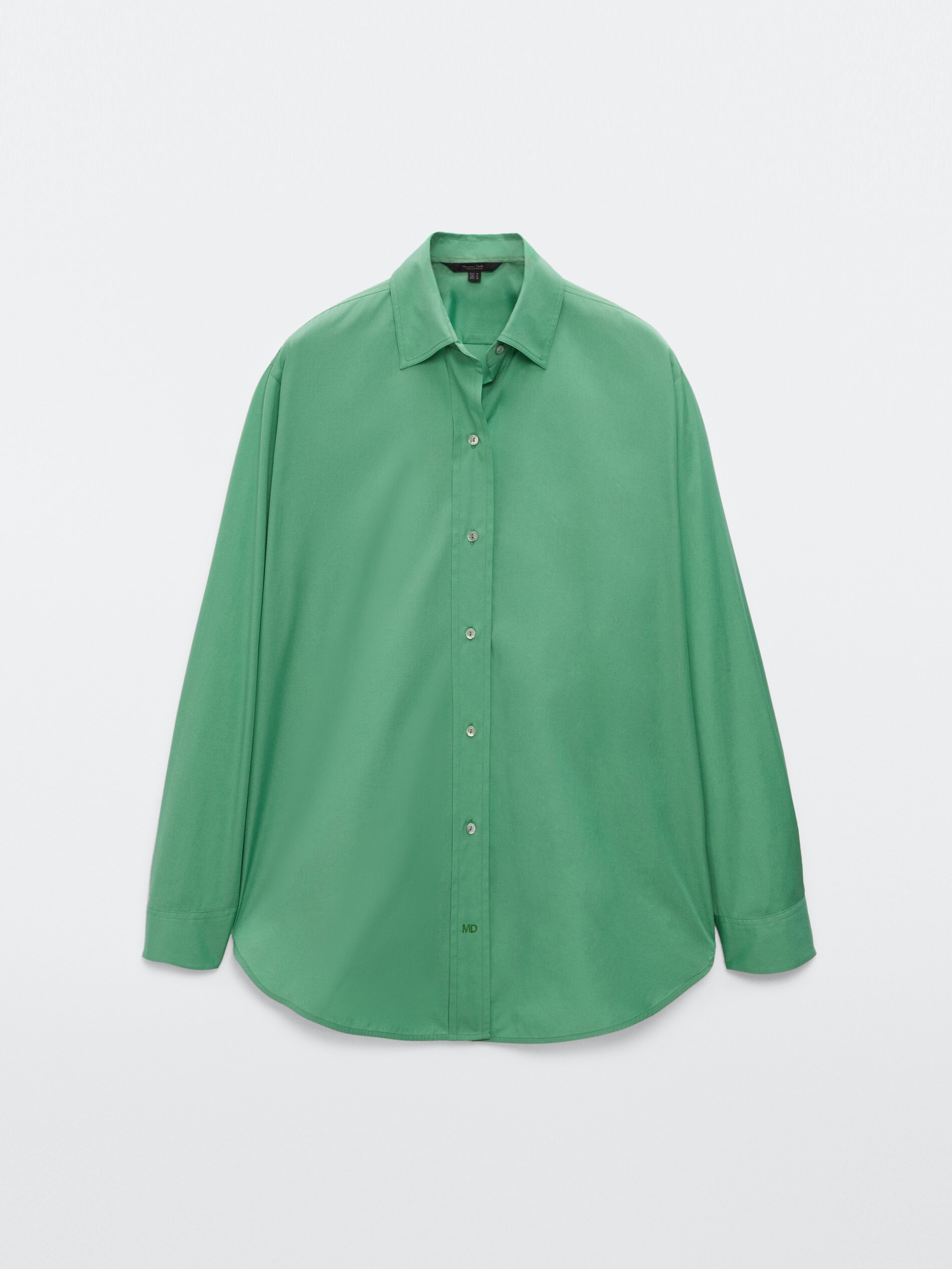 Cotton poplin shirt - null - Massimo Dutti
