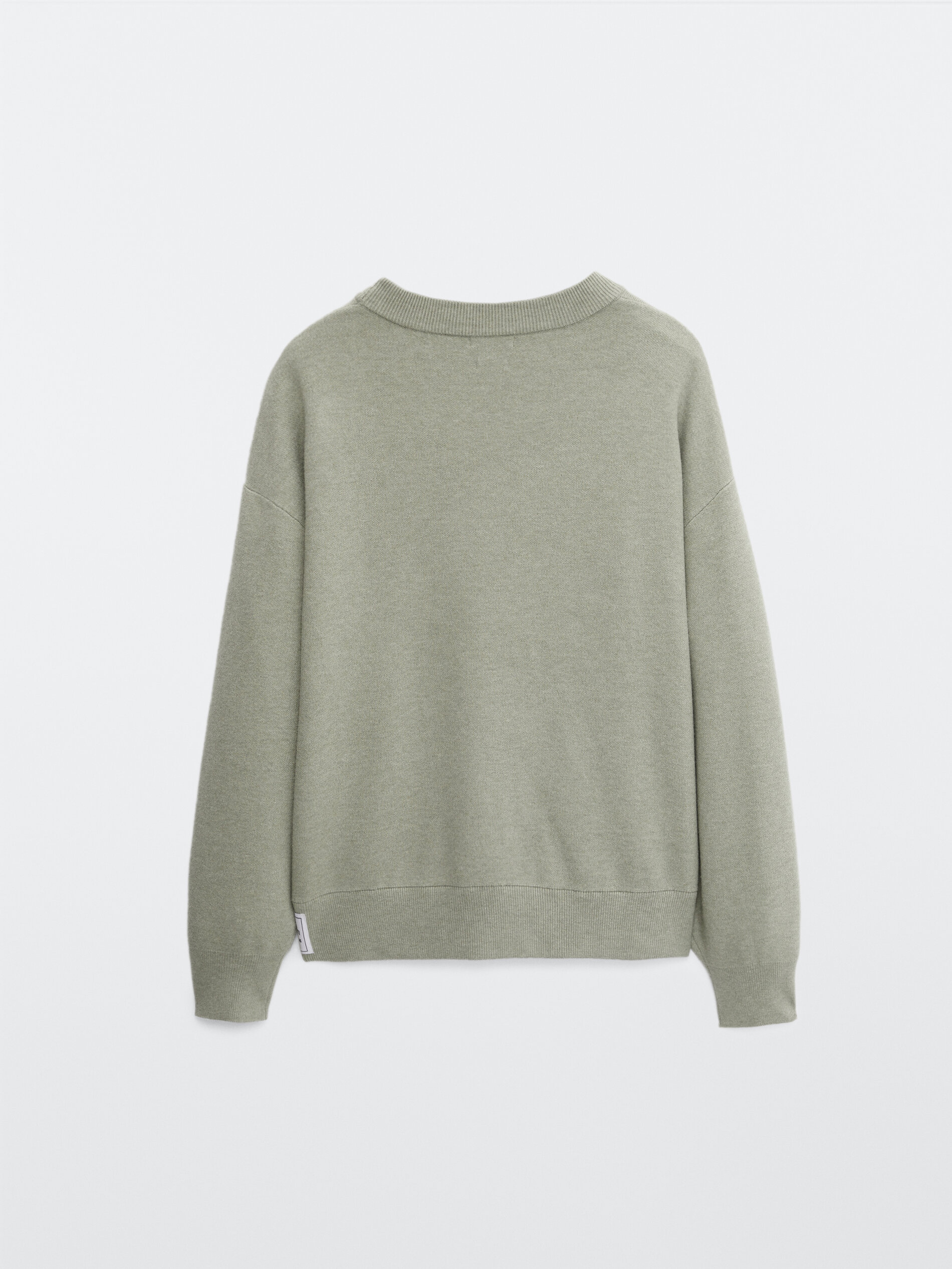 rowca side button cotton blend pullover