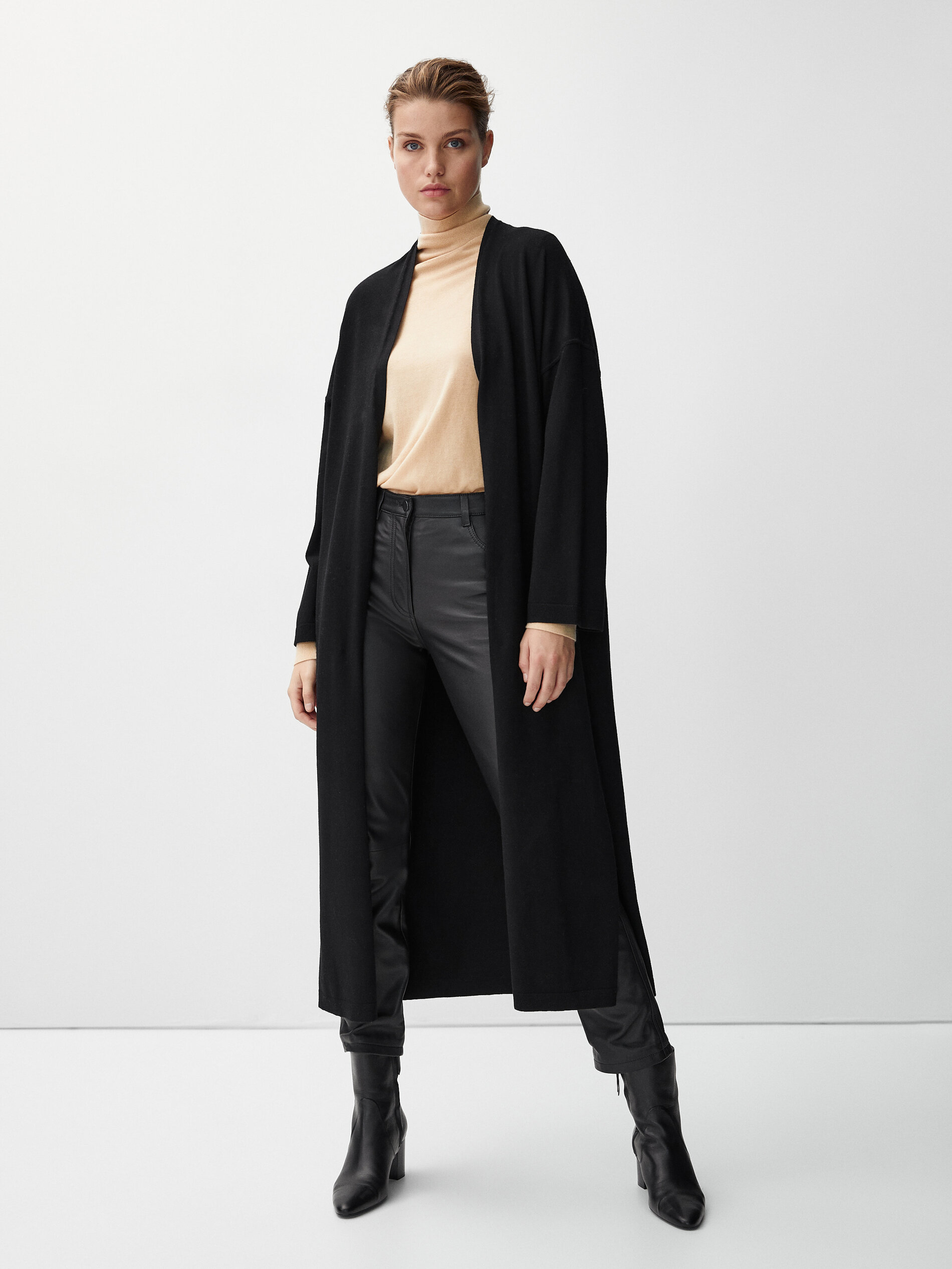 massimo dutti long cardigan