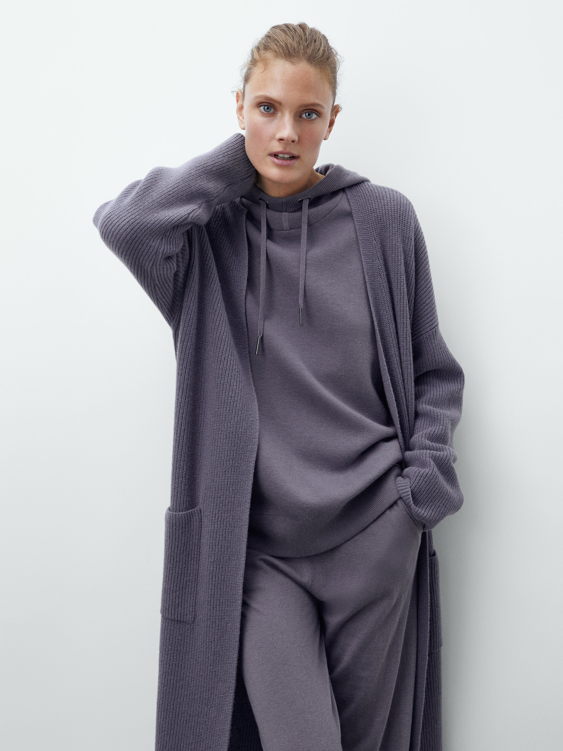 massimo dutti long cardigan