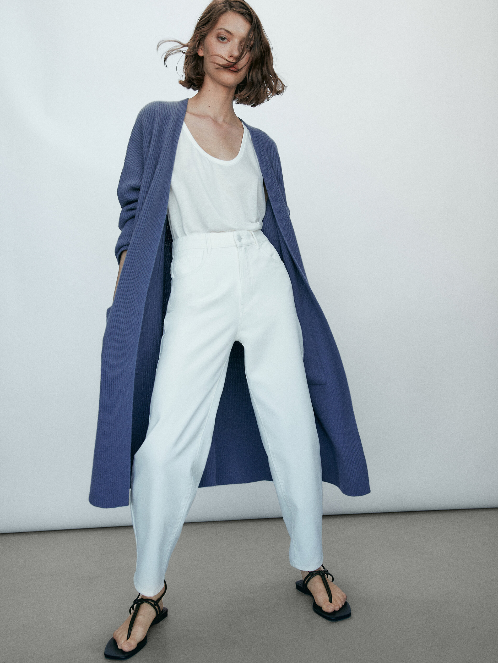 massimo dutti long cardigan